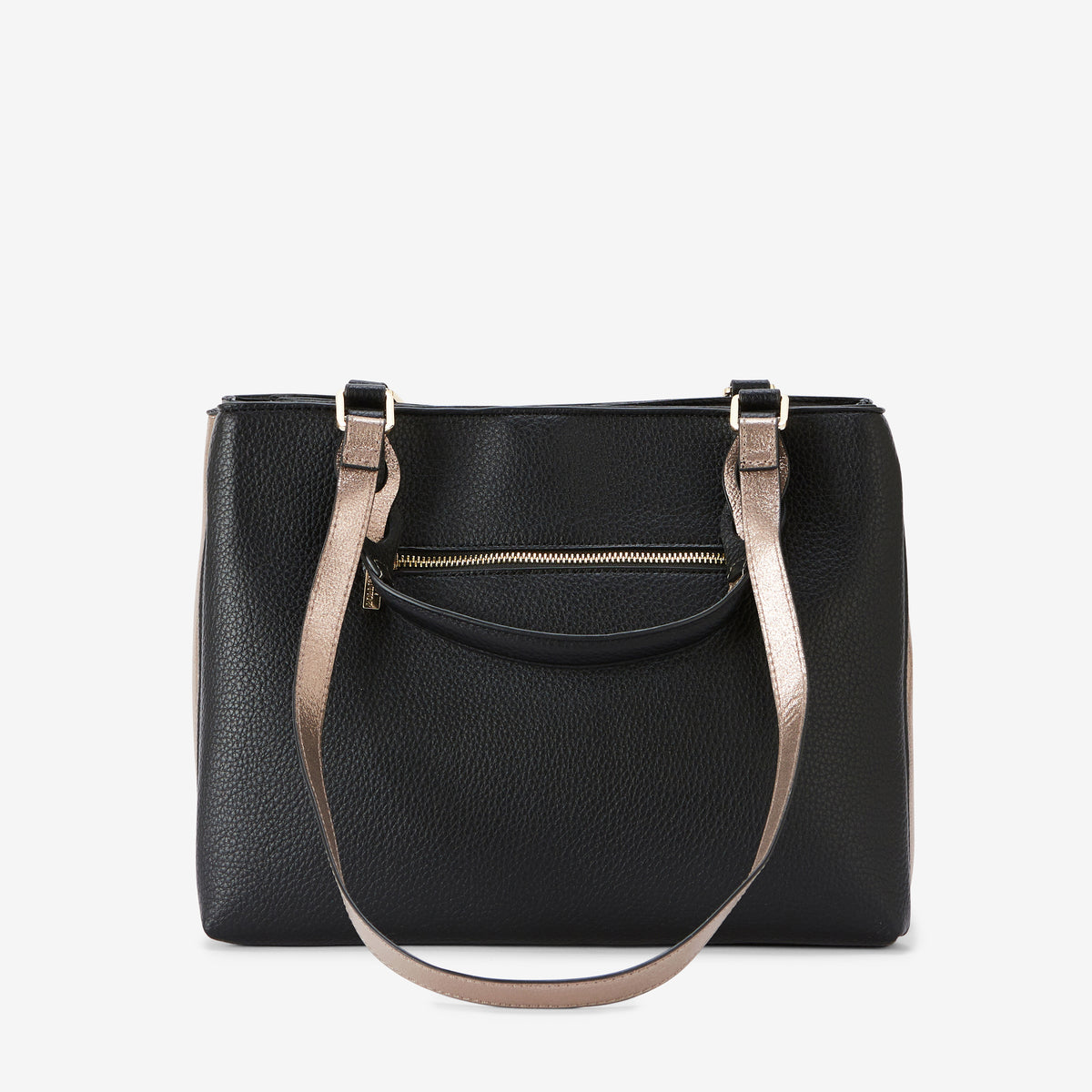 Grand sac shopper noir Rosabelle