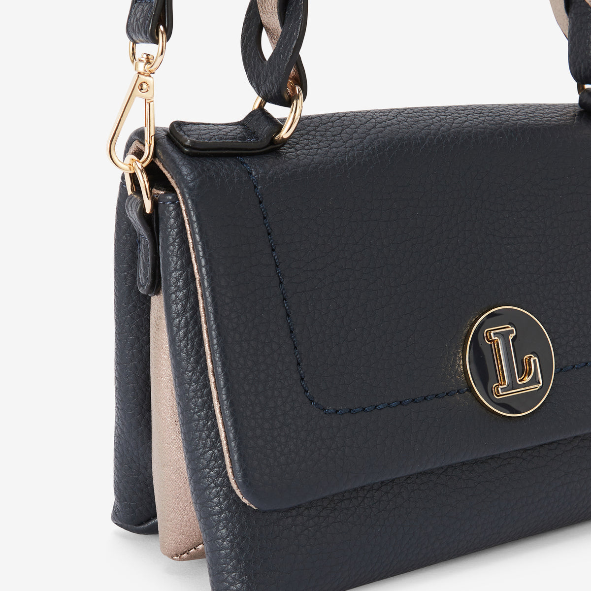 Sac épaule M bleu Rosabelle