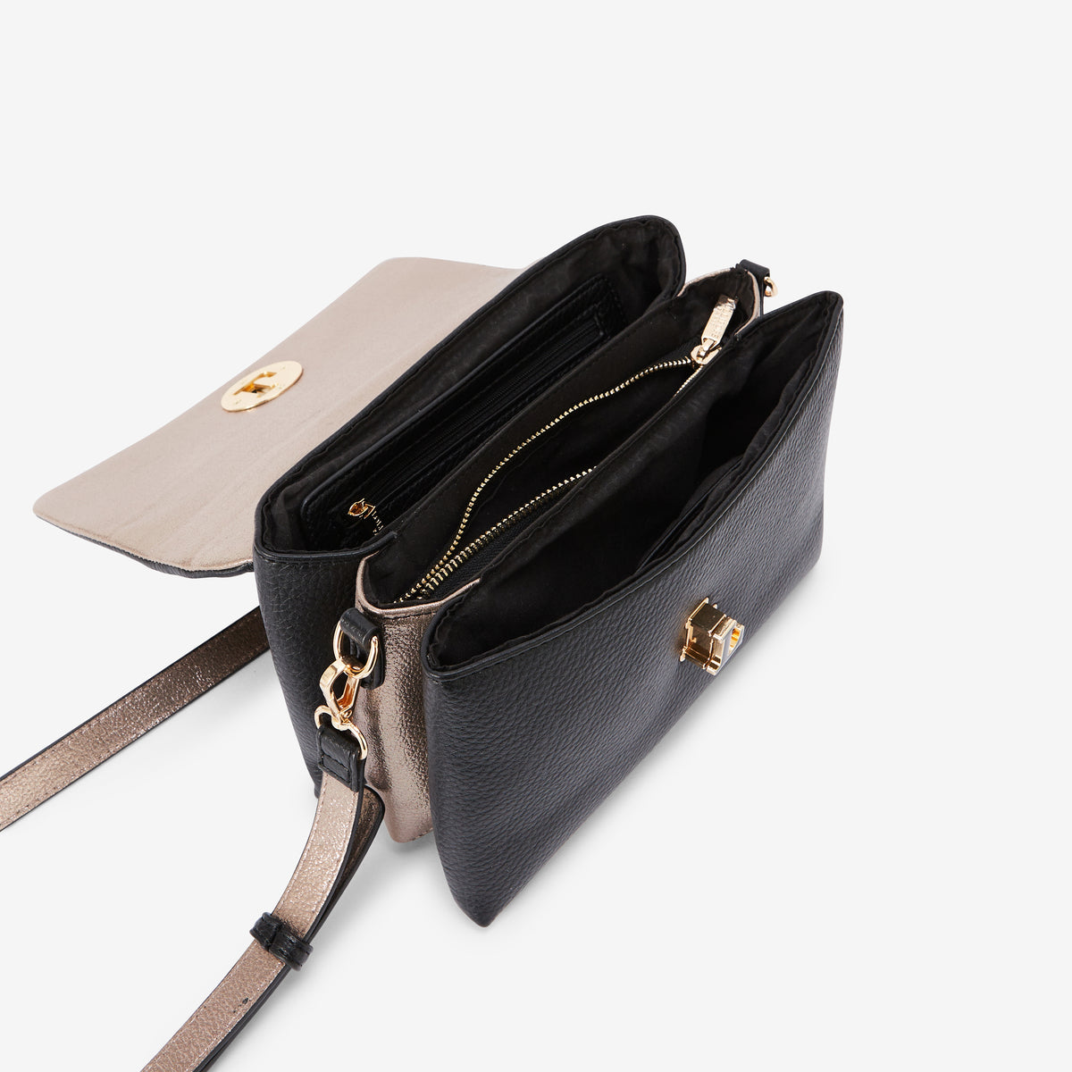 Sac porté épaule noir Rosabelle