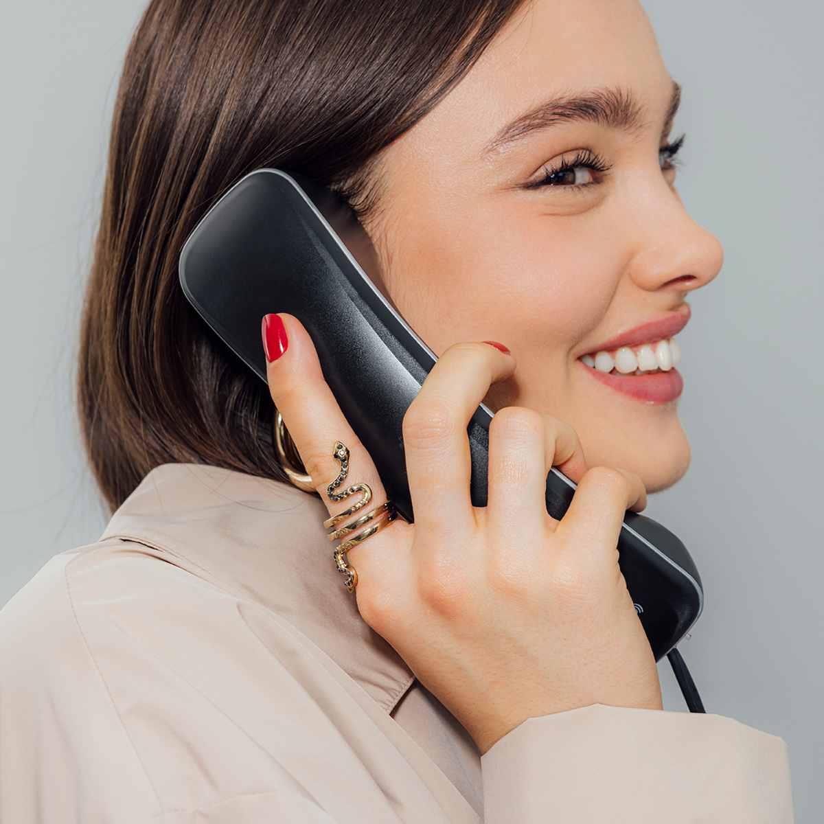 Bague serpent à strass