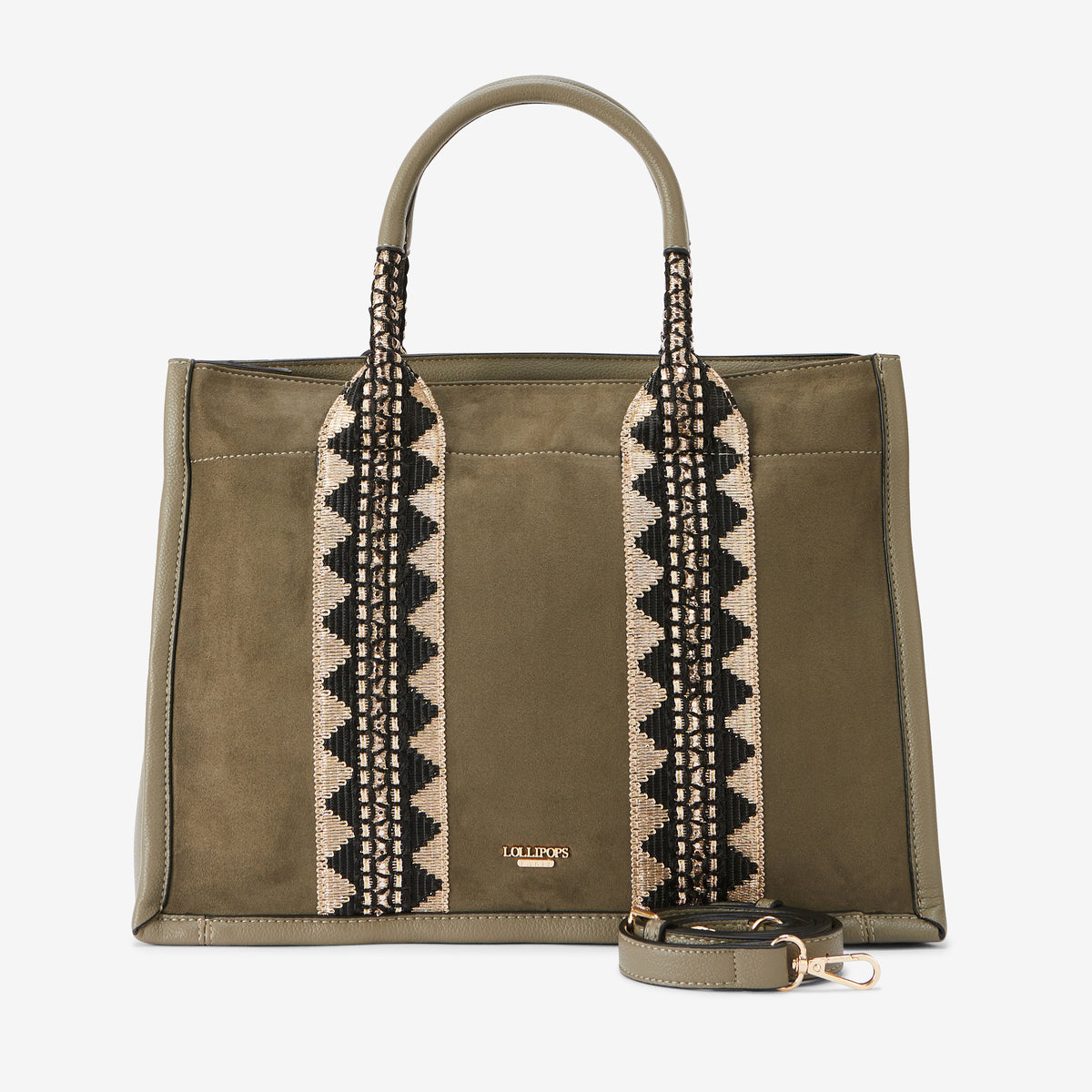 Grand sac shopper kaki River