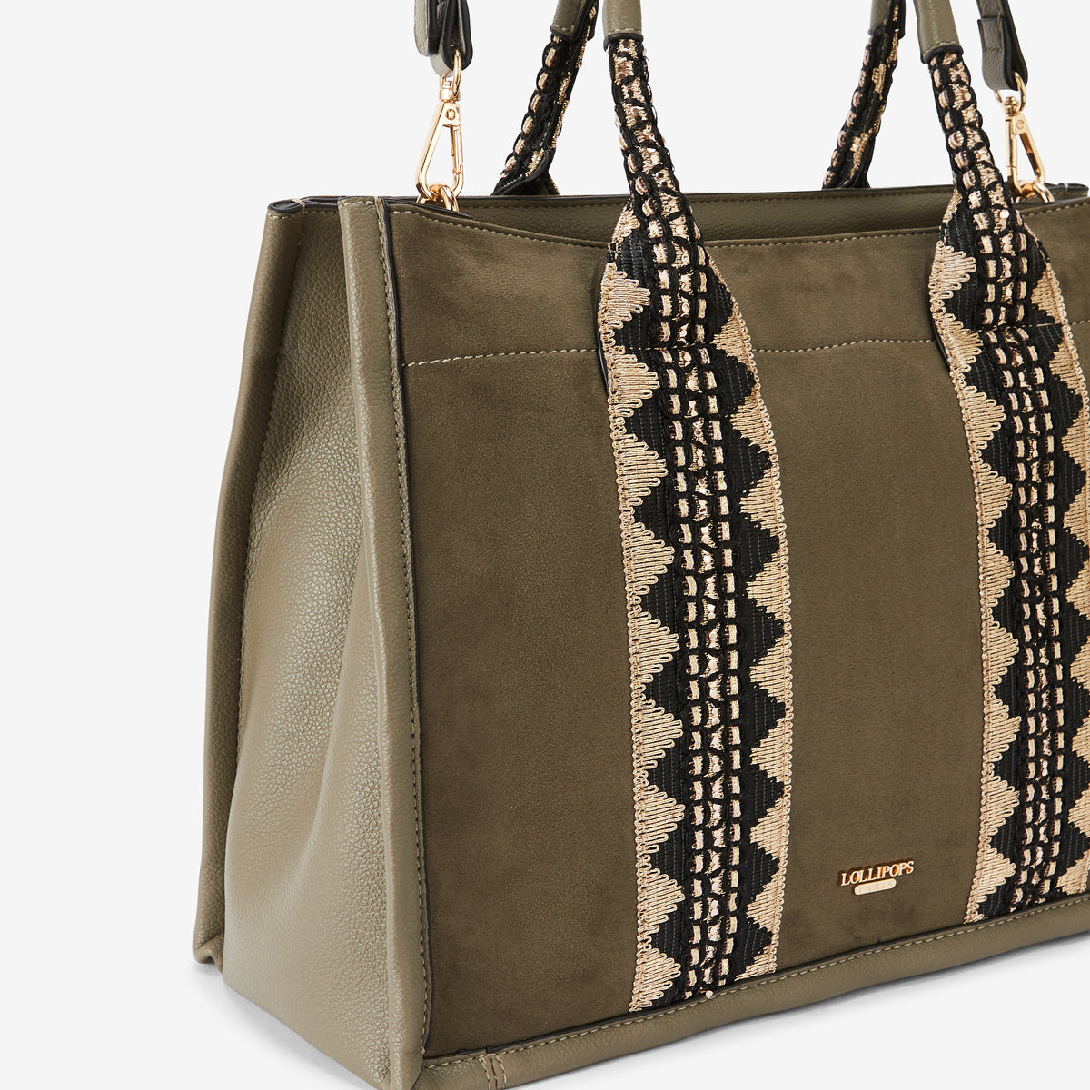 Grand sac shopper kaki River