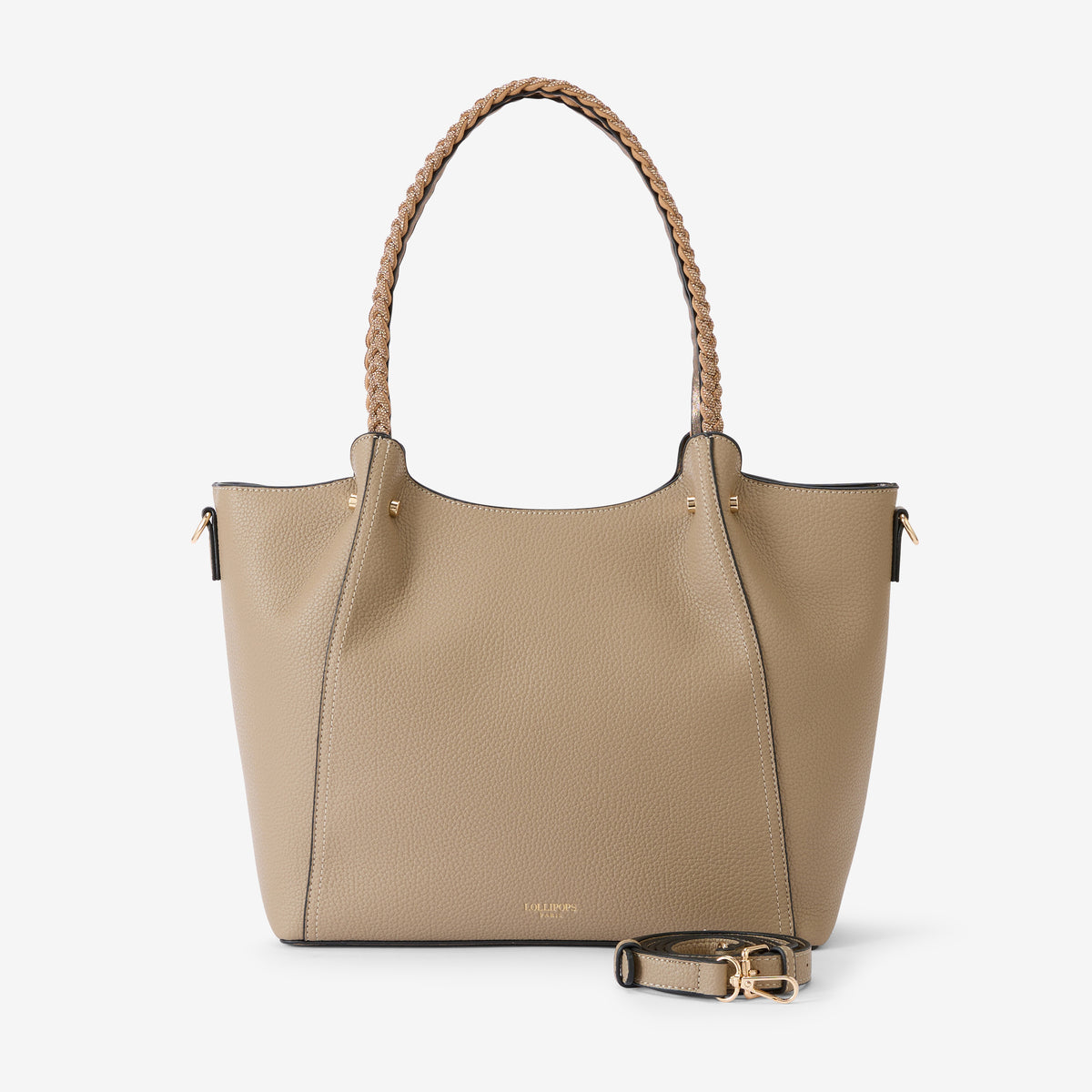 Grand sac shopper taupe Rocapina