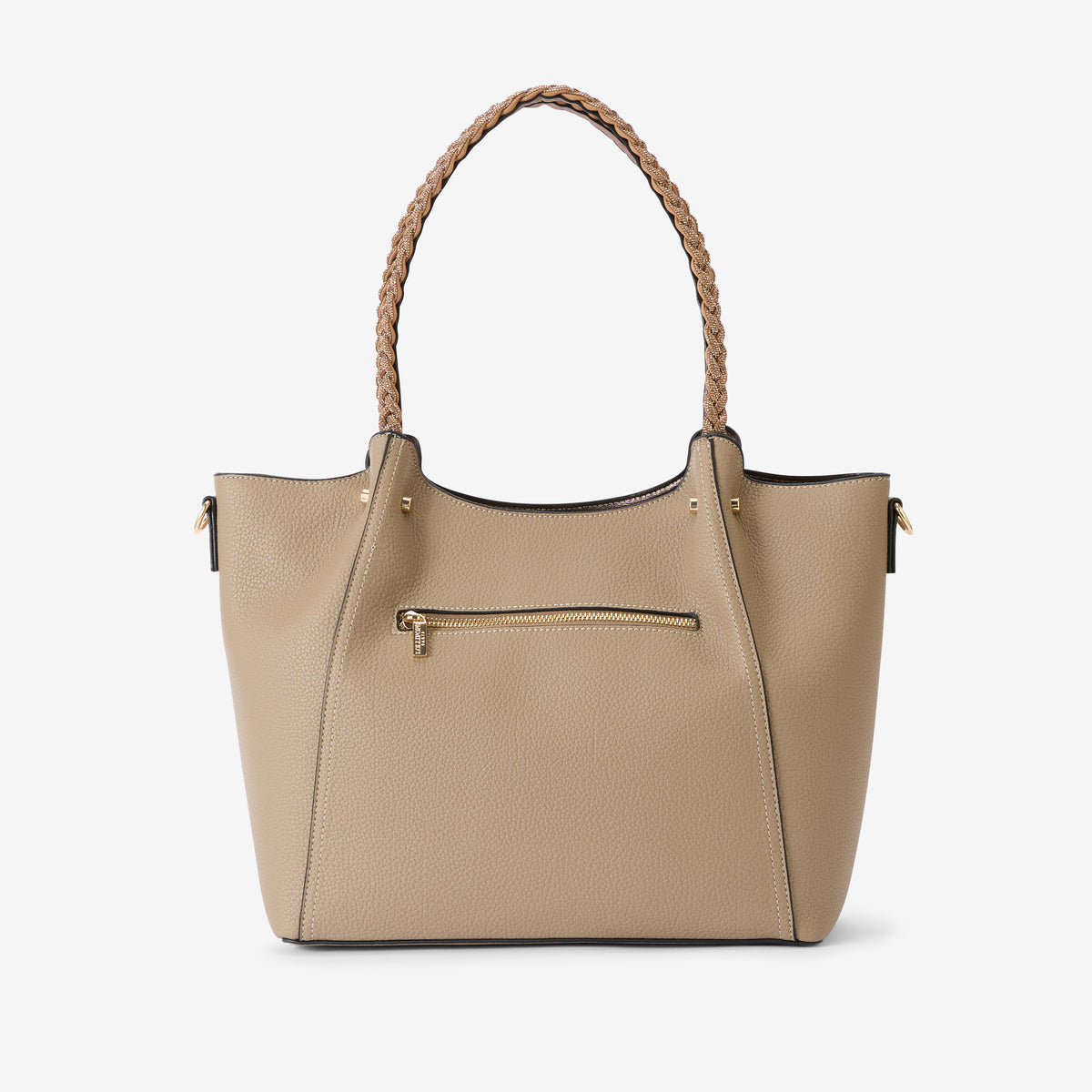 Grand sac shopper taupe Rocapina