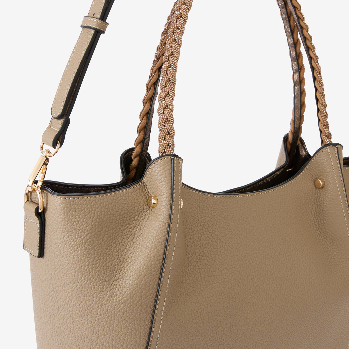 Grand sac shopper taupe Rocapina