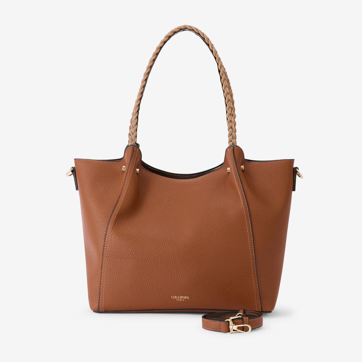 Grand sac shopper cognac Rocapina
