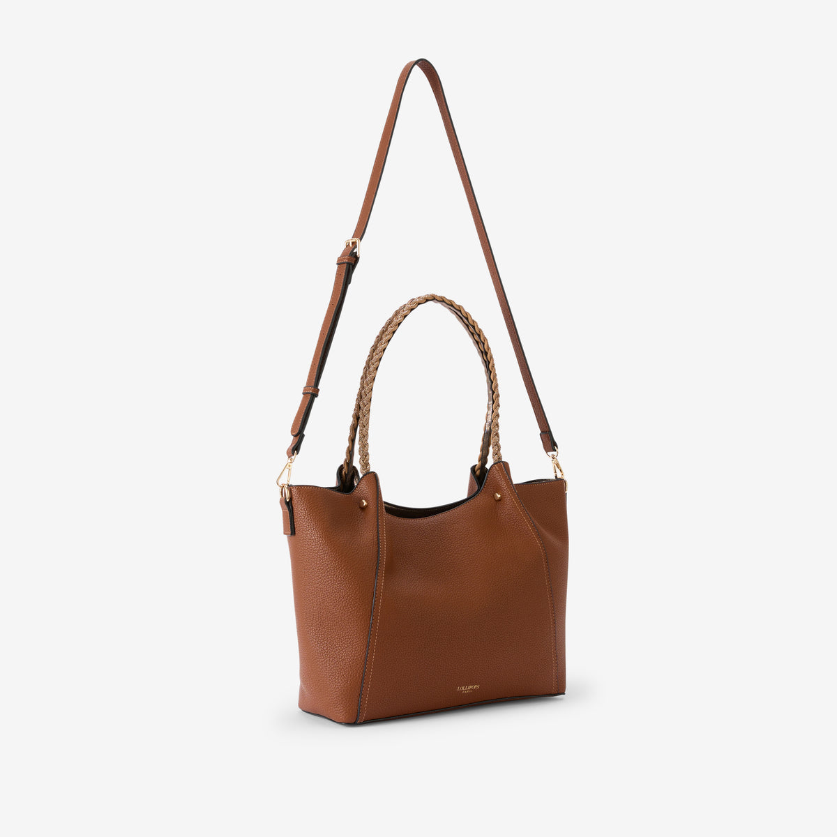 Grand sac shopper cognac Rocapina