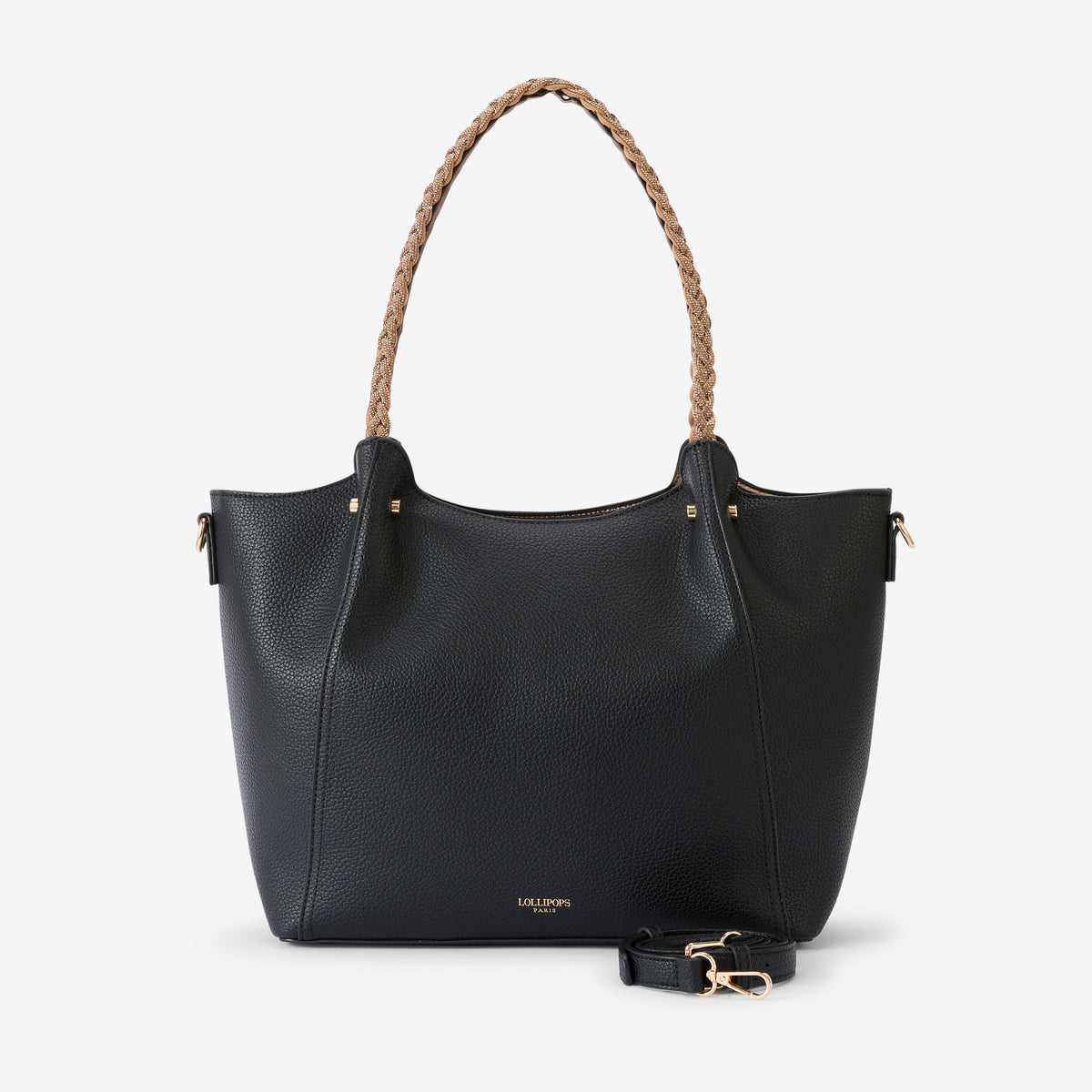 Grand sac shopper noir Rocapina