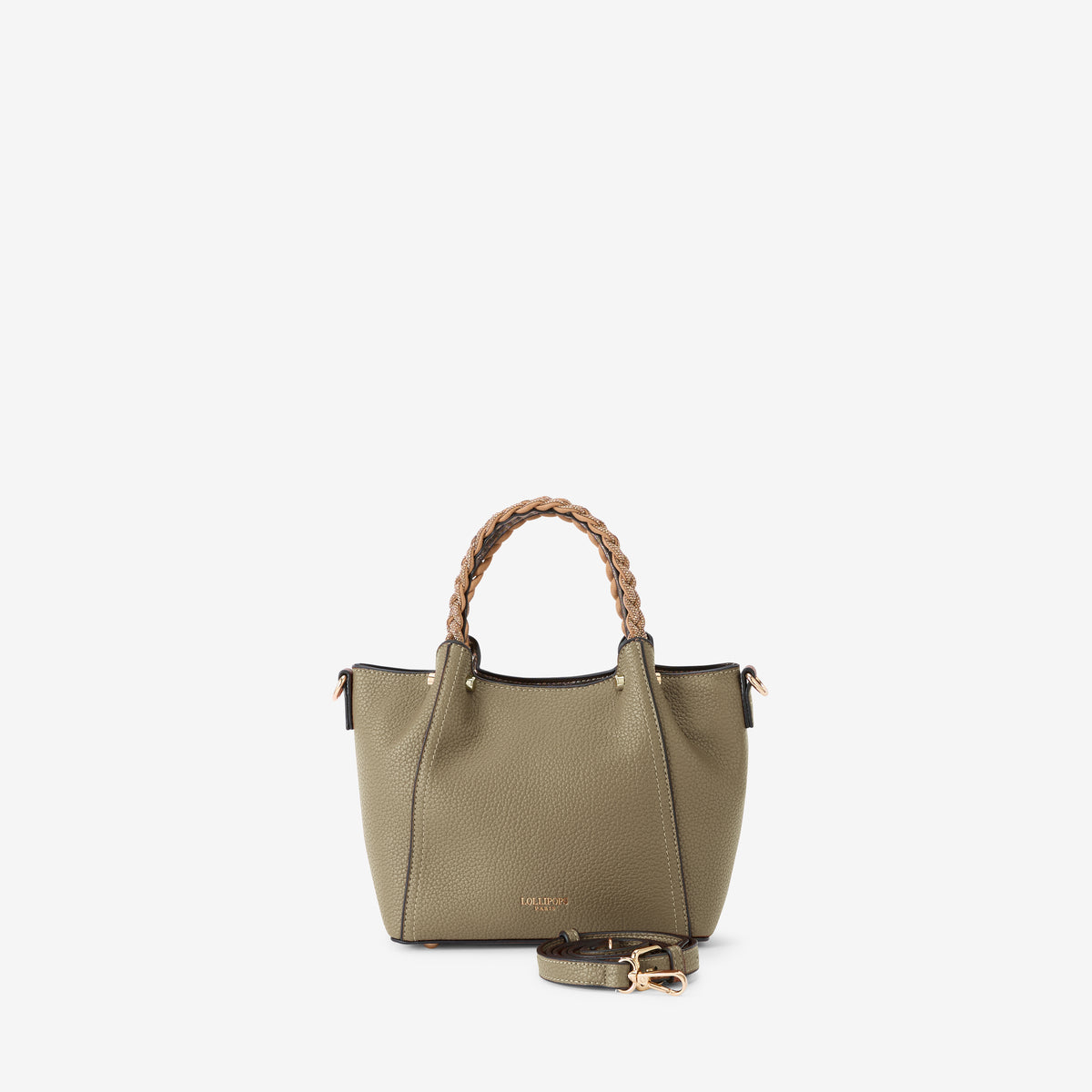Petit sac shopper taupe Rocapina