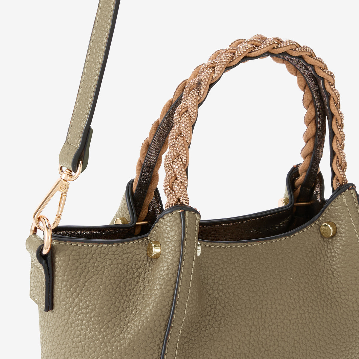 Petit sac shopper taupe Rocapina