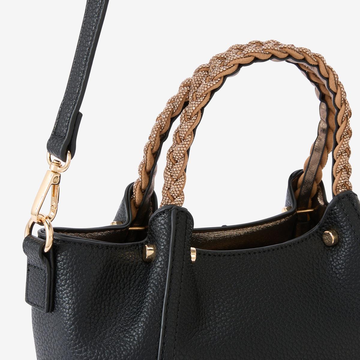 Petit sac shopper noir Rocapina