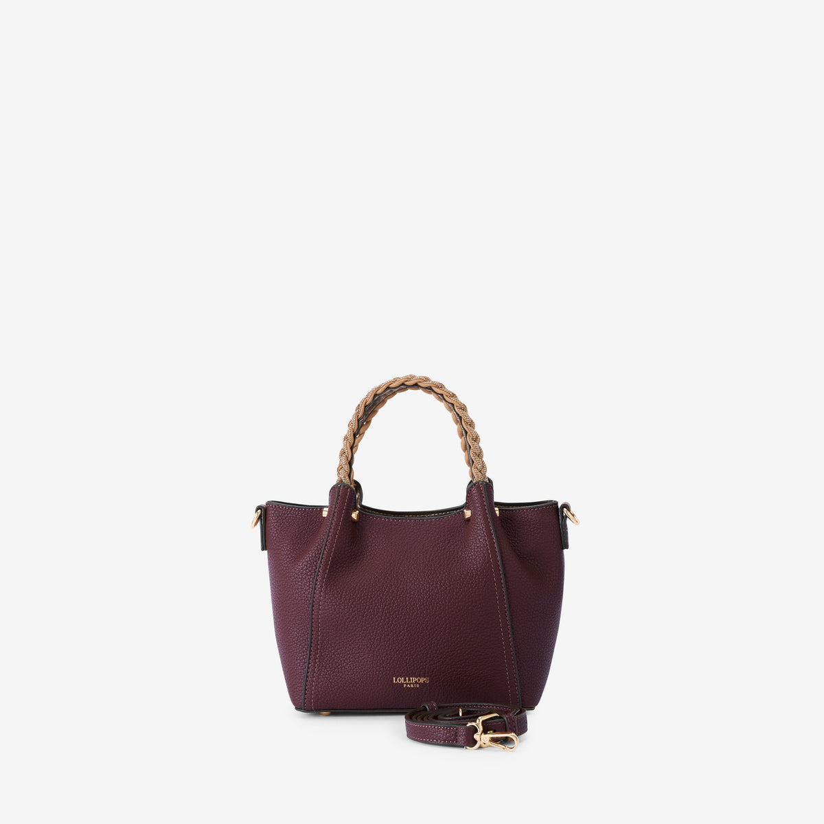 Petit sac shopper bordeaux Rocapina
