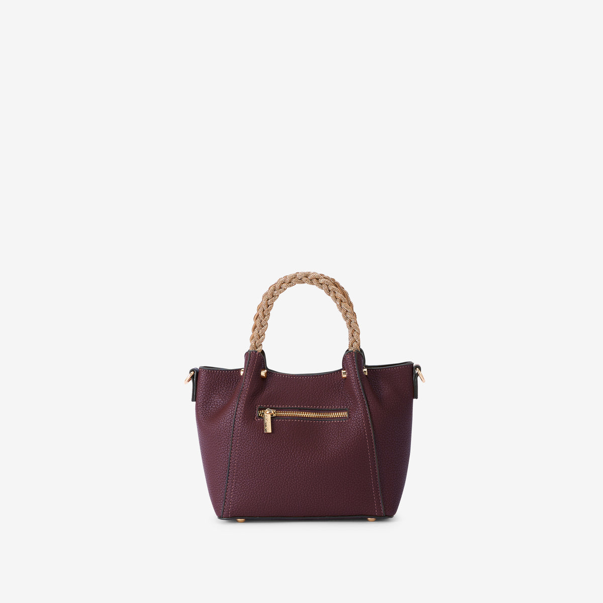 Petit sac shopper bordeaux Rocapina