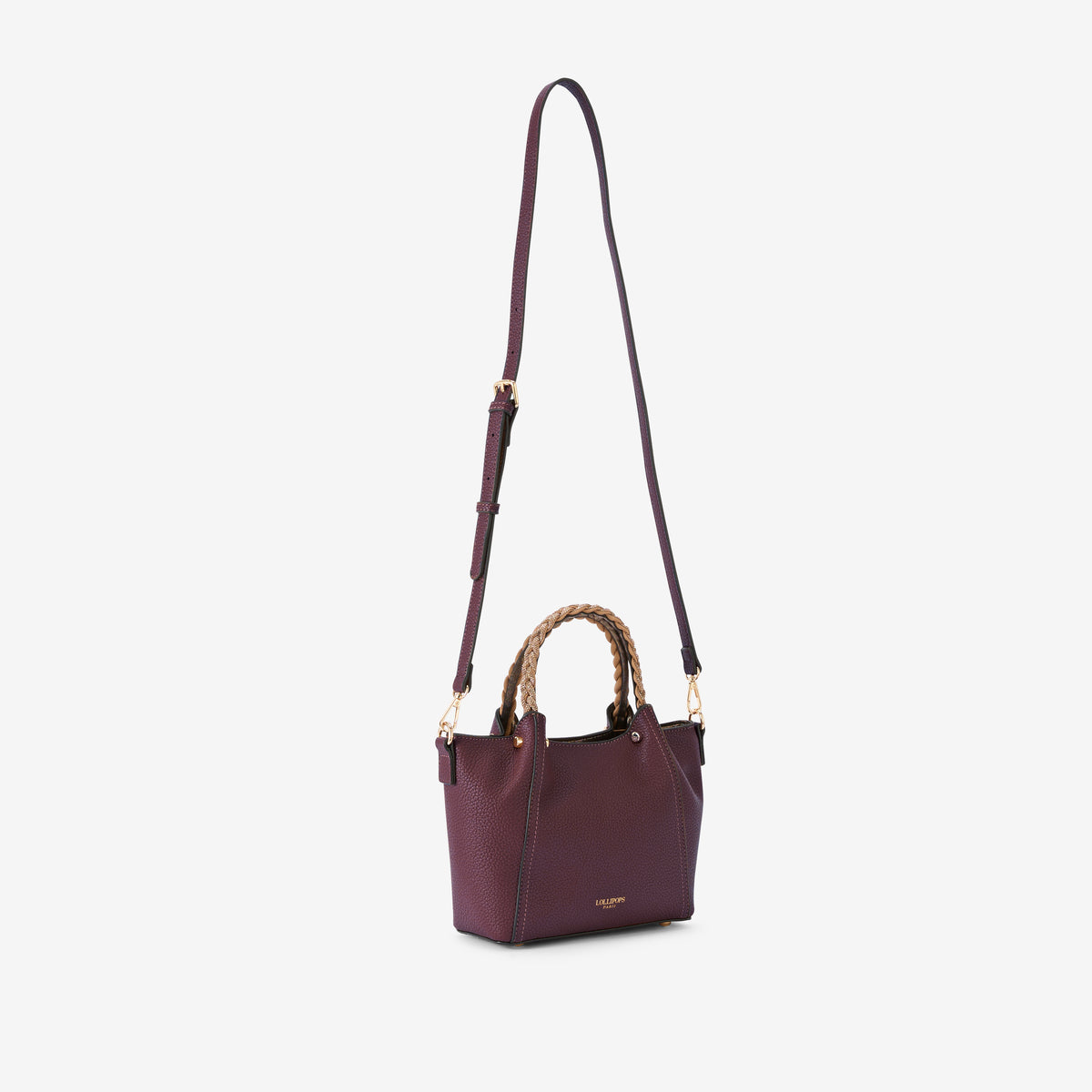 Petit sac shopper bordeaux Rocapina