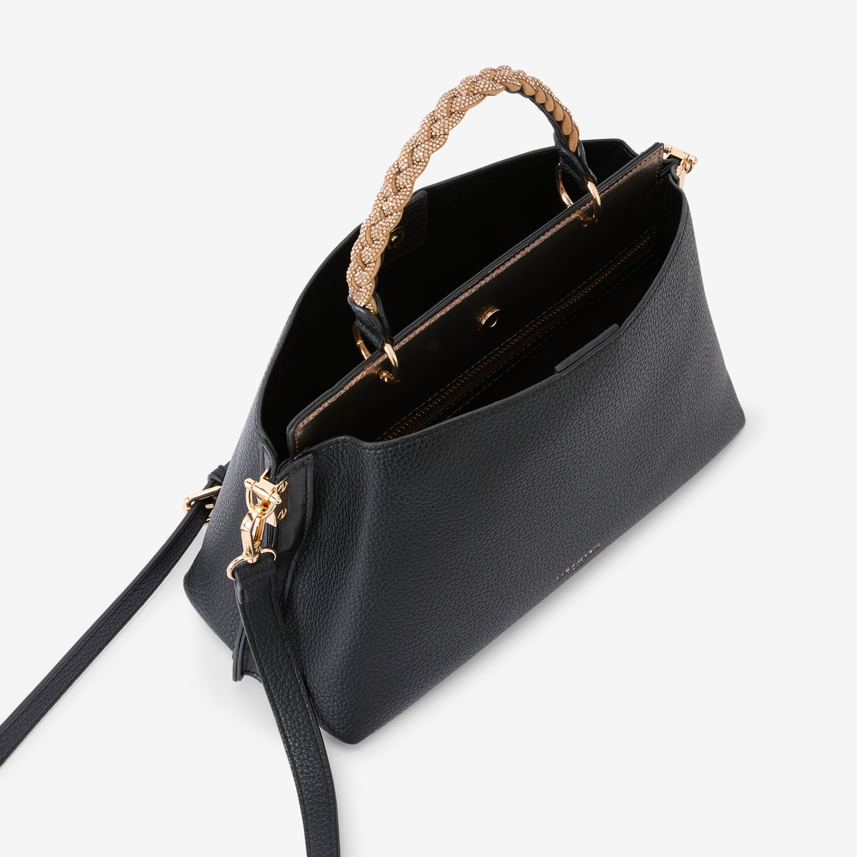 Sac porté épaule noir Rocapina