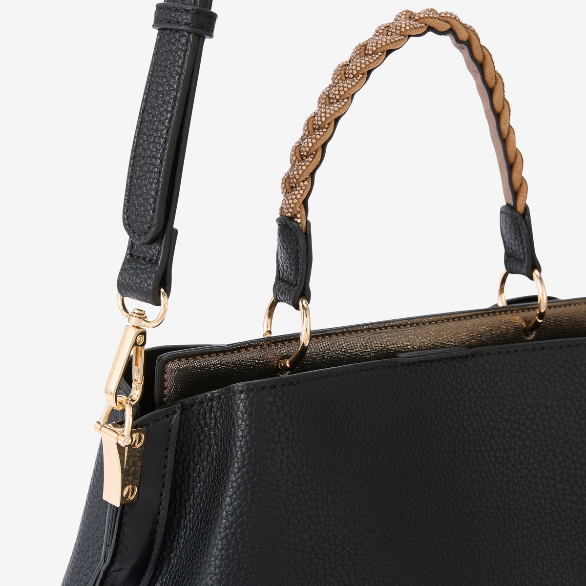 Sac porté épaule noir Rocapina