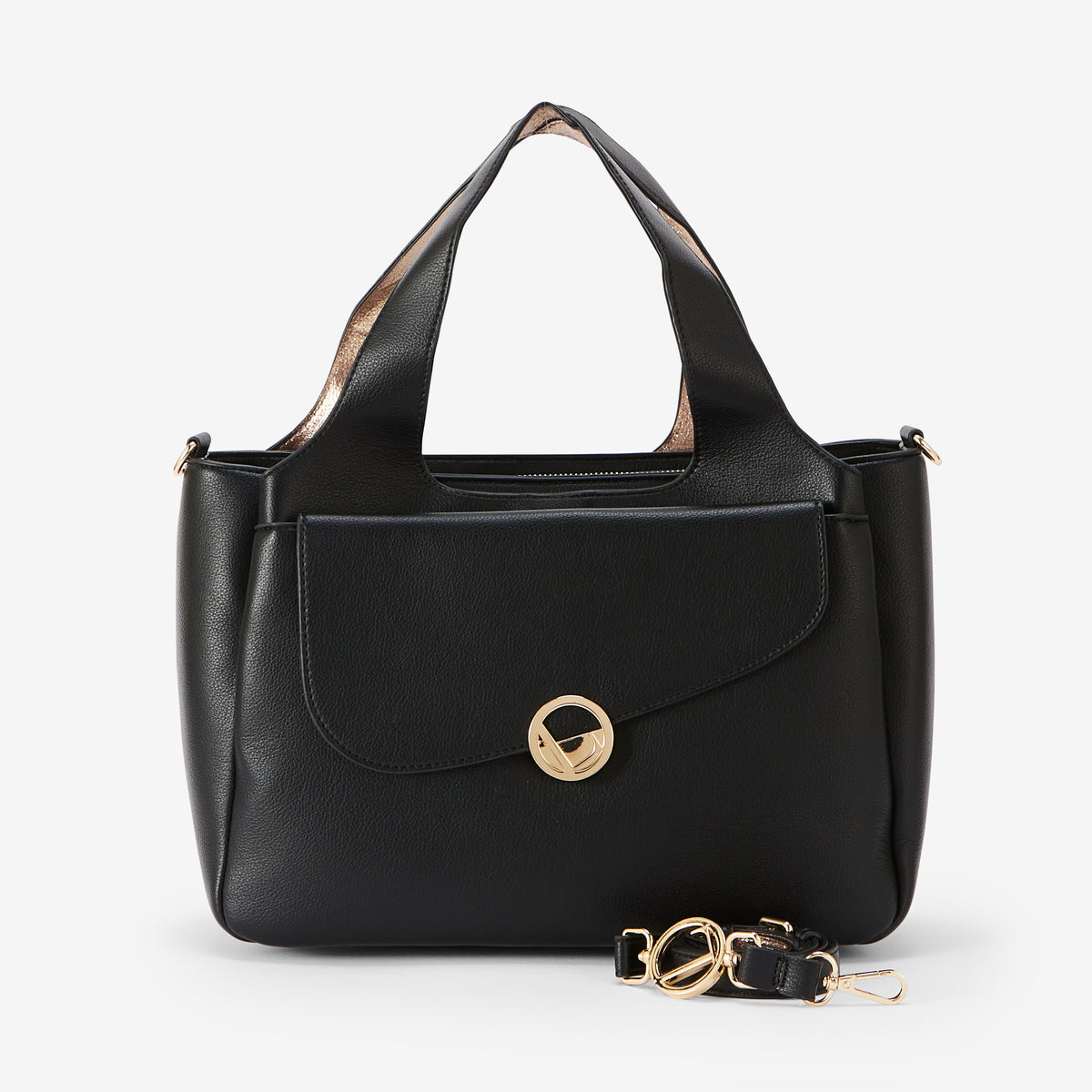 Grand sac shopper noir Romana