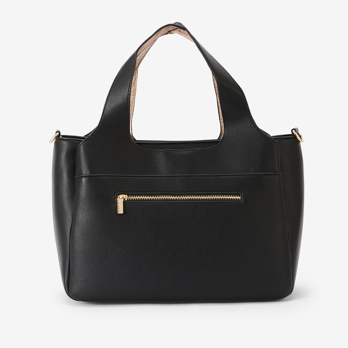 Grand sac shopper noir Romana