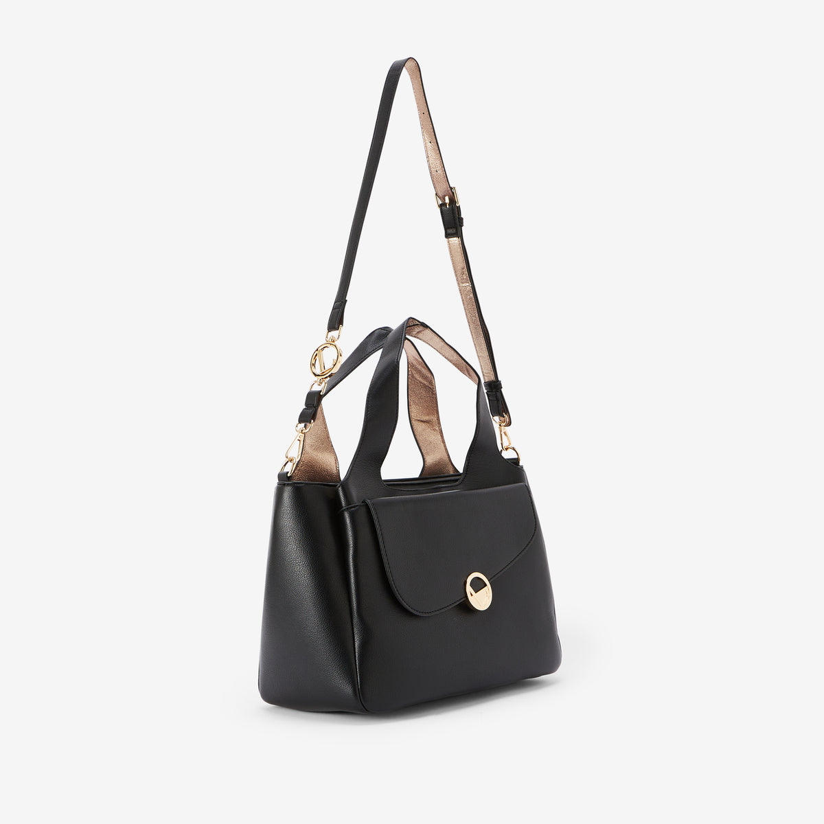 Grand sac shopper noir Romana