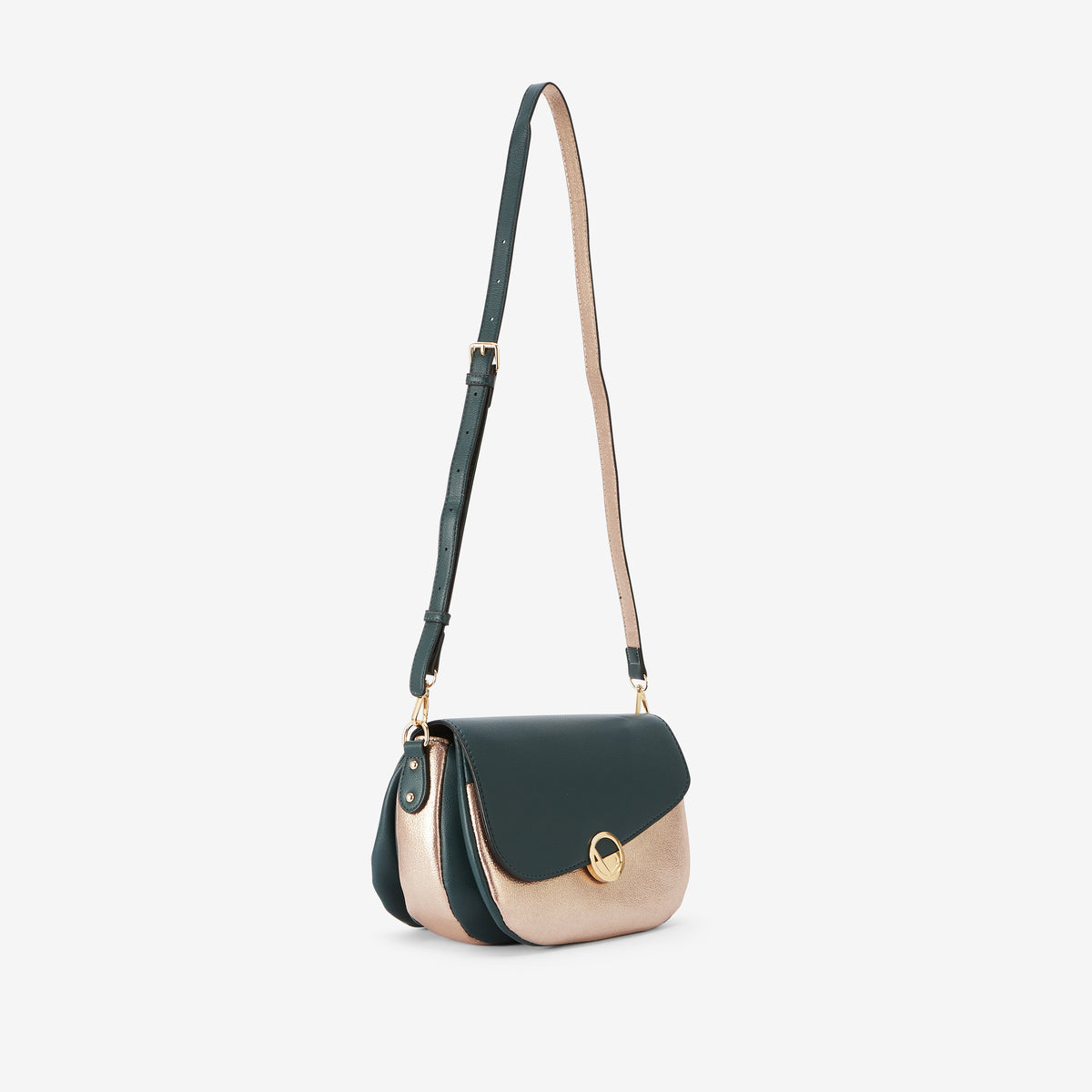 Sac porté épaule vert Romana