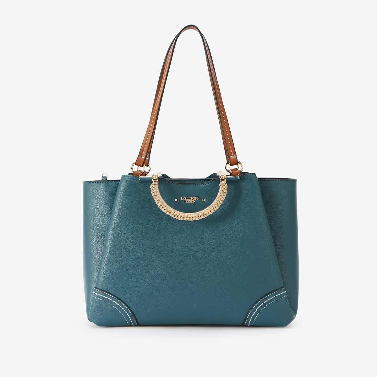Grand sac shopper bleu canard Ronnie