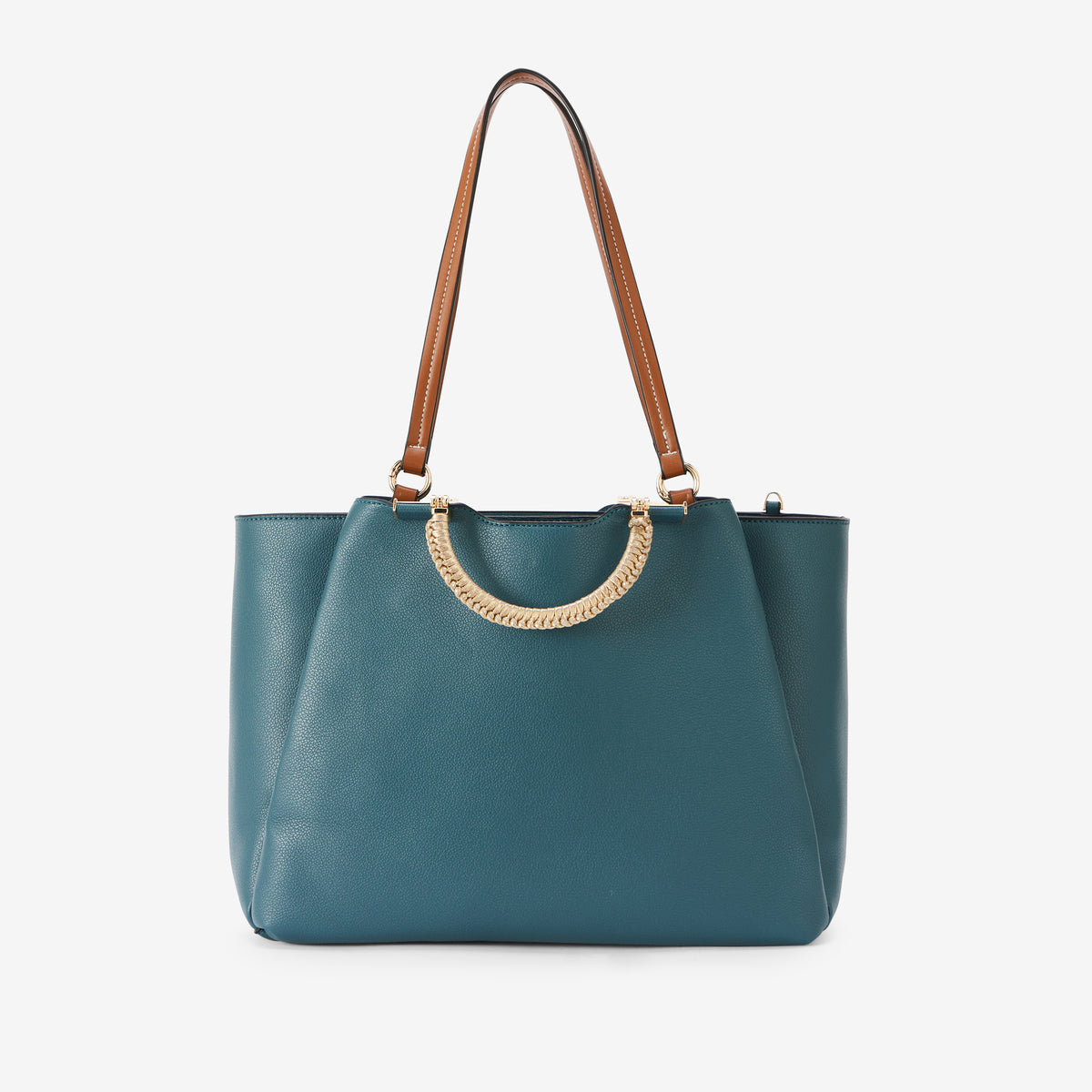 Grand sac shopper bleu canard Ronnie