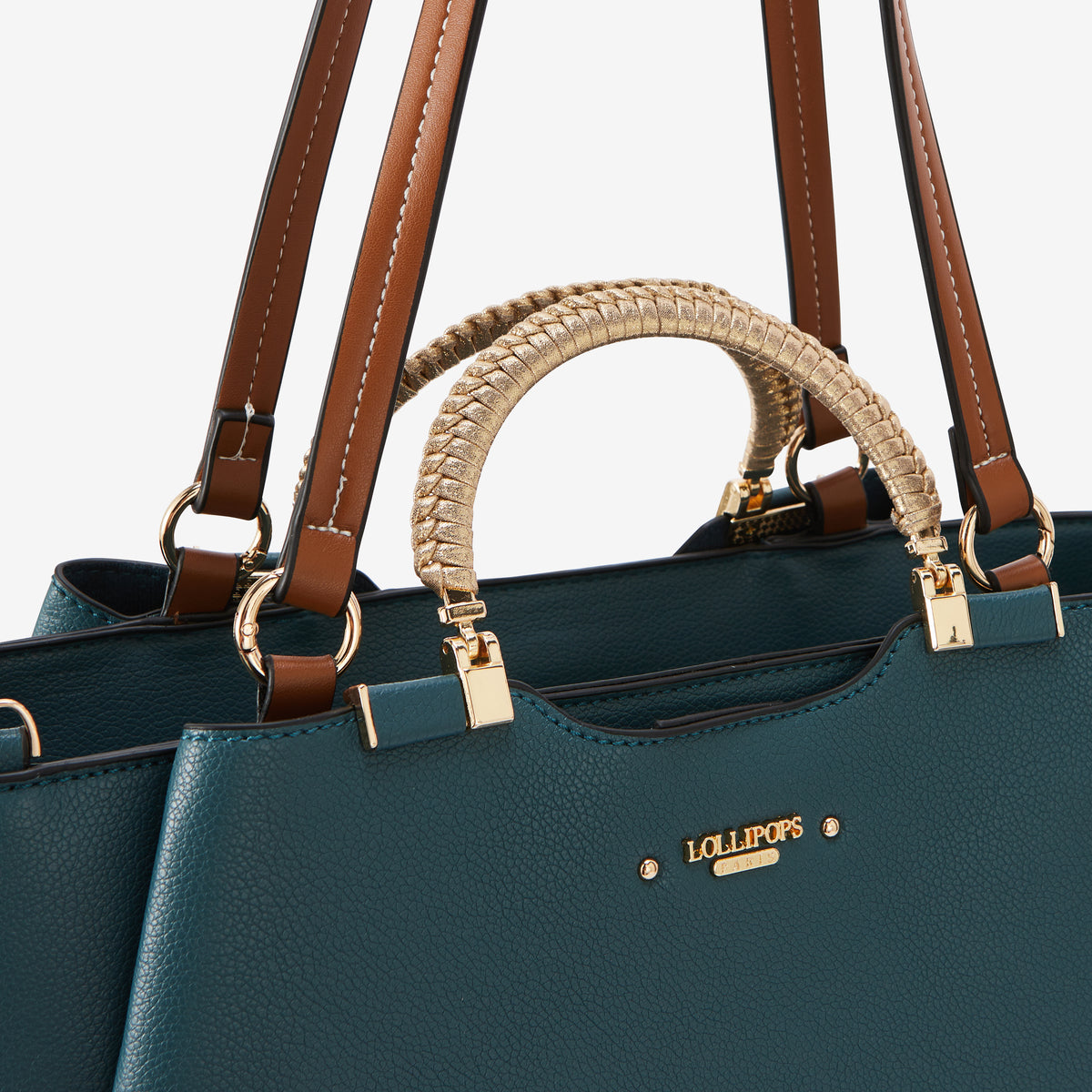 Grand sac shopper bleu canard Ronnie