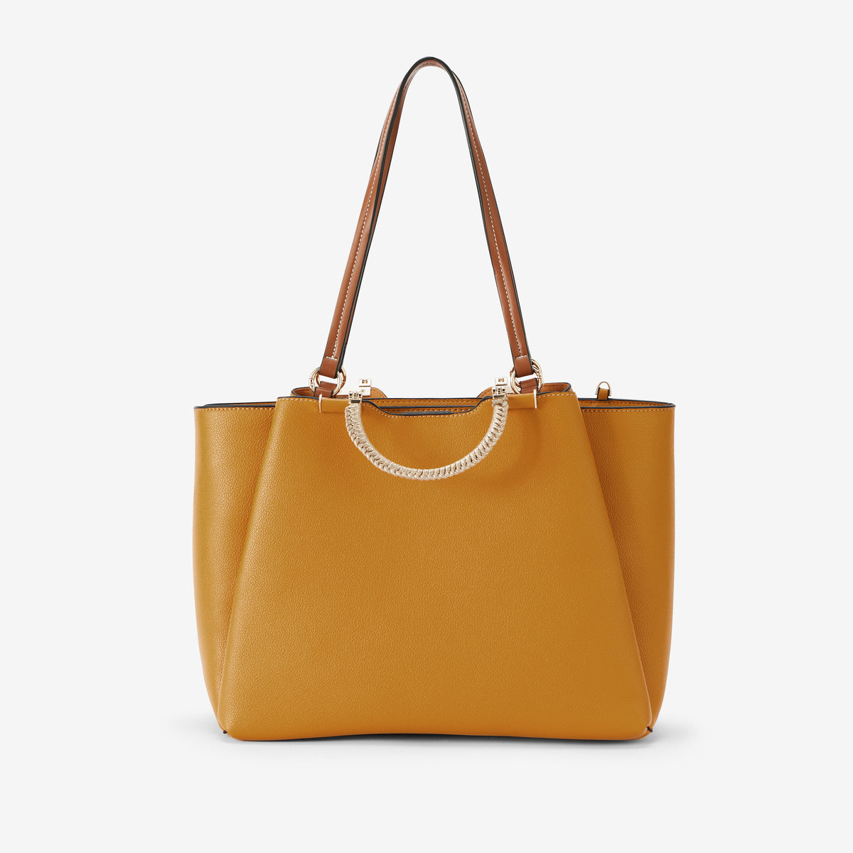 Grand sac shopper moutarde Ronnie
