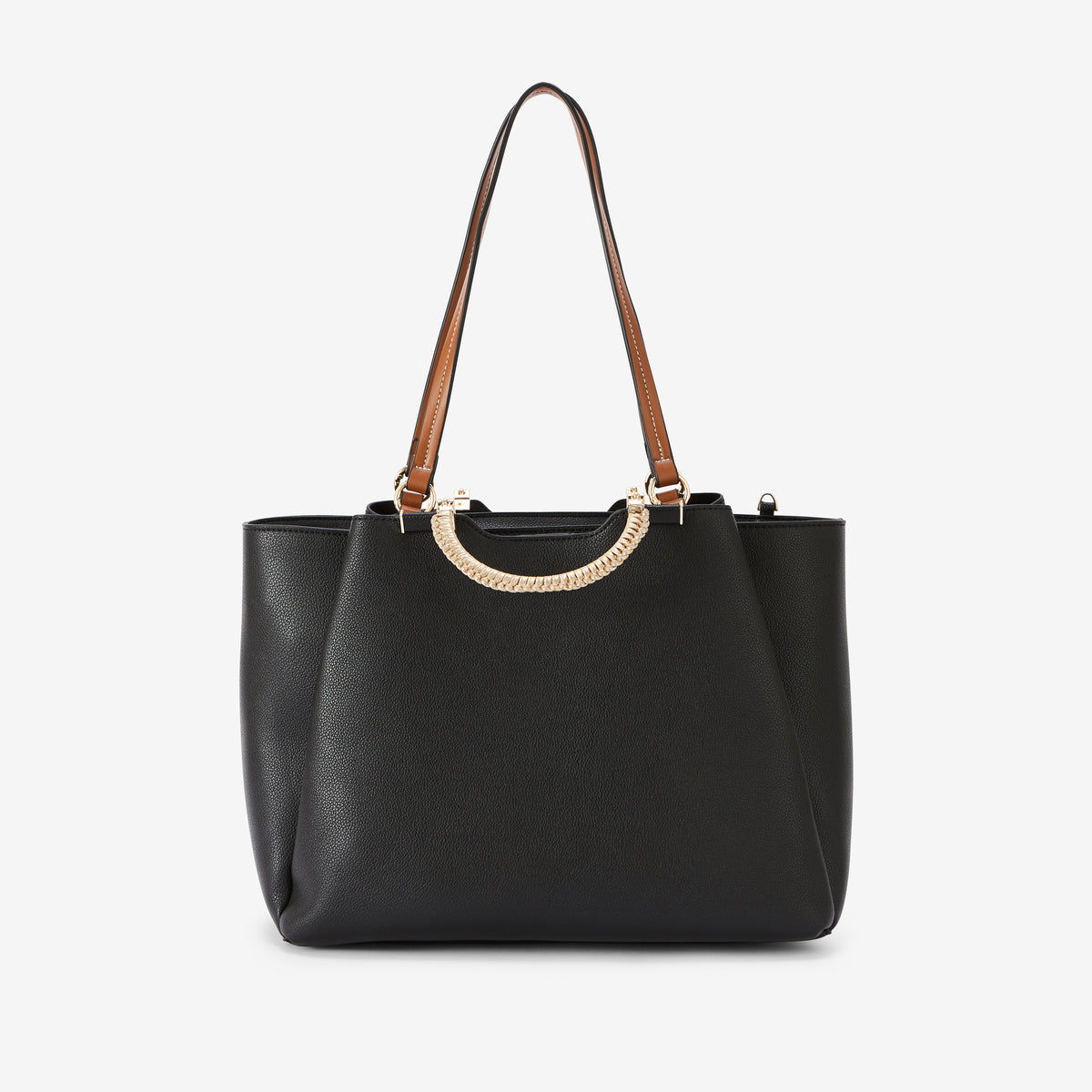 Grand sac shopper noir Ronnie