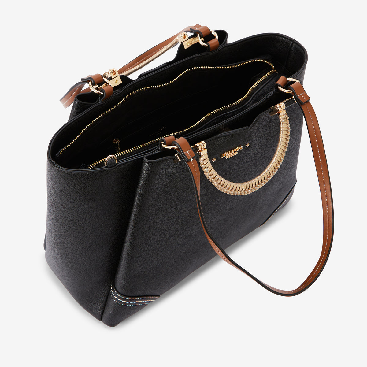Grand sac shopper noir Ronnie