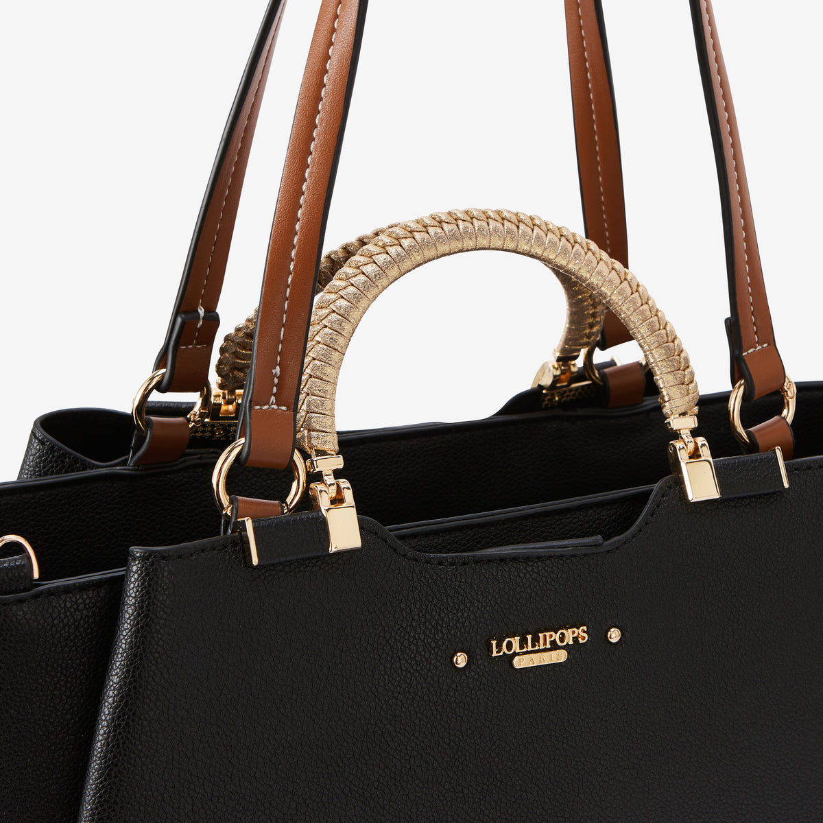 Grand sac shopper noir Ronnie