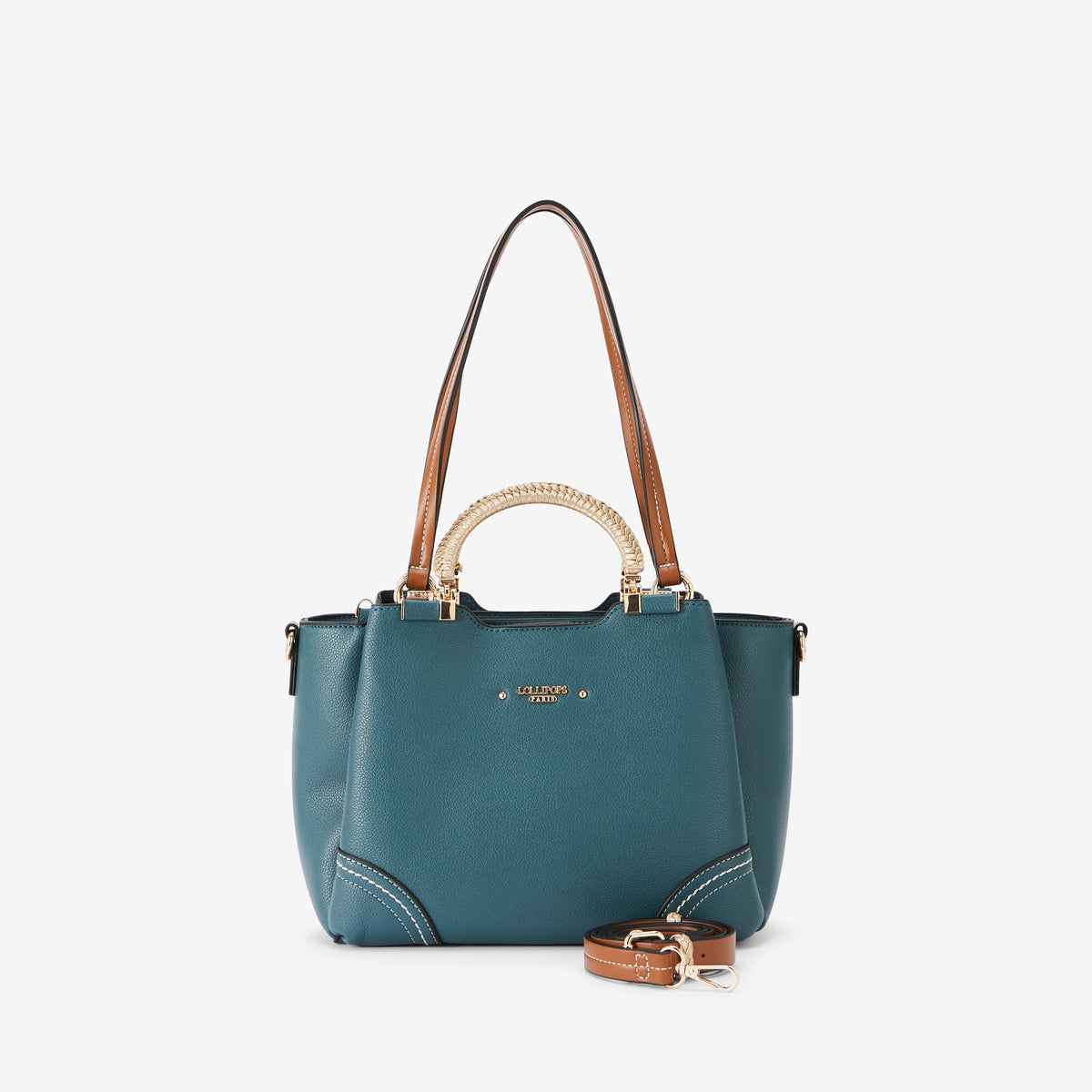Sac shopper bleu canard Ronnie