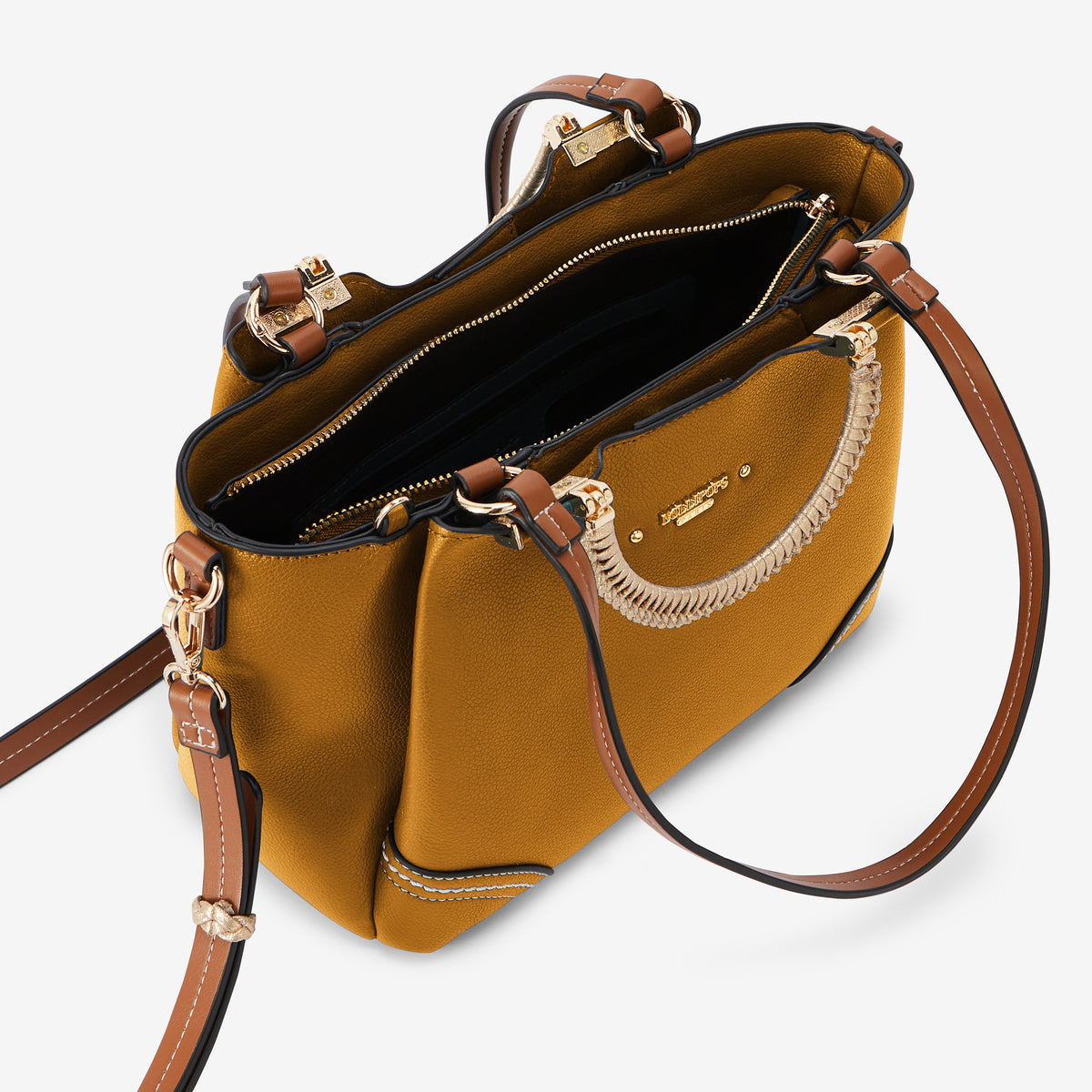 Sac shopper moutarde Ronnie