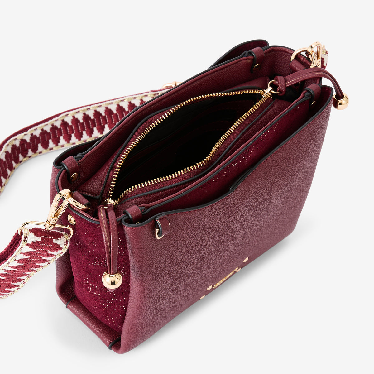 Sac multi poches bordeaux Roseanna