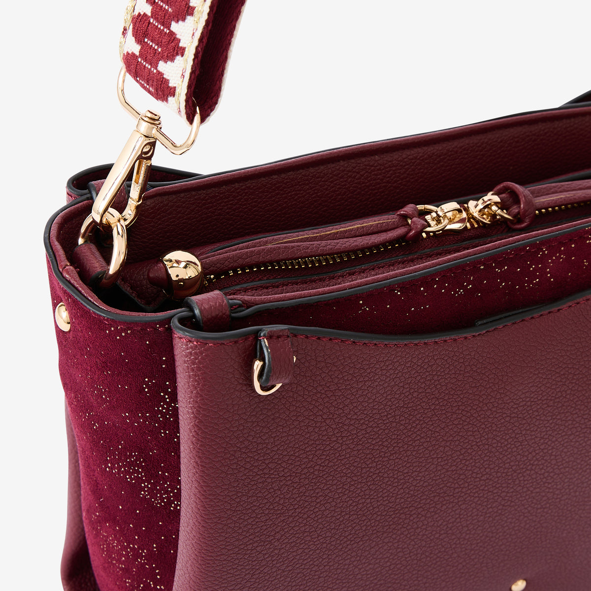 Sac multi poches bordeaux Roseanna