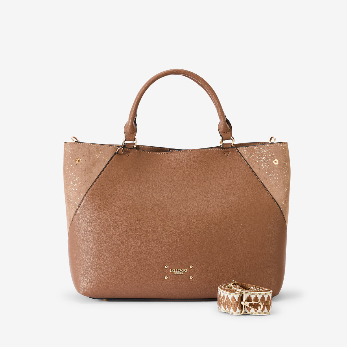 Grand sac shopper taupe Roseanna