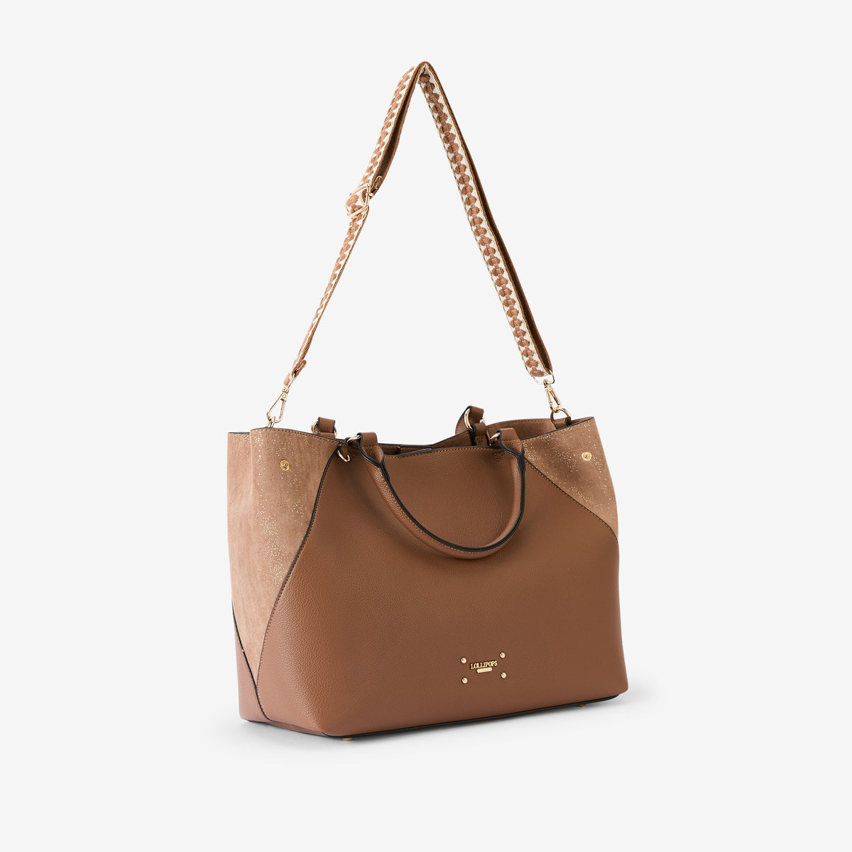 Grand sac shopper taupe Roseanna