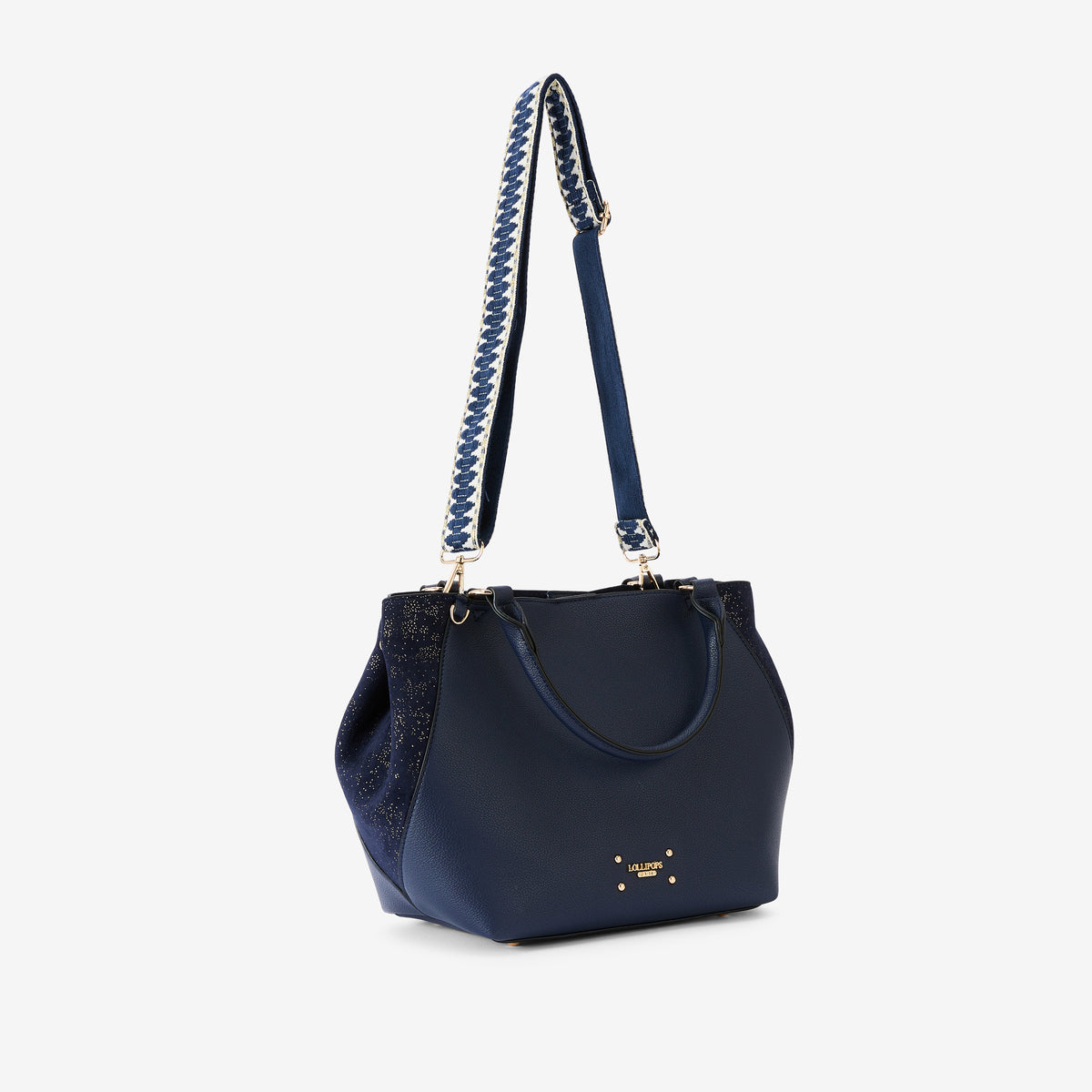 Sac shopper bleu marine Roseanna