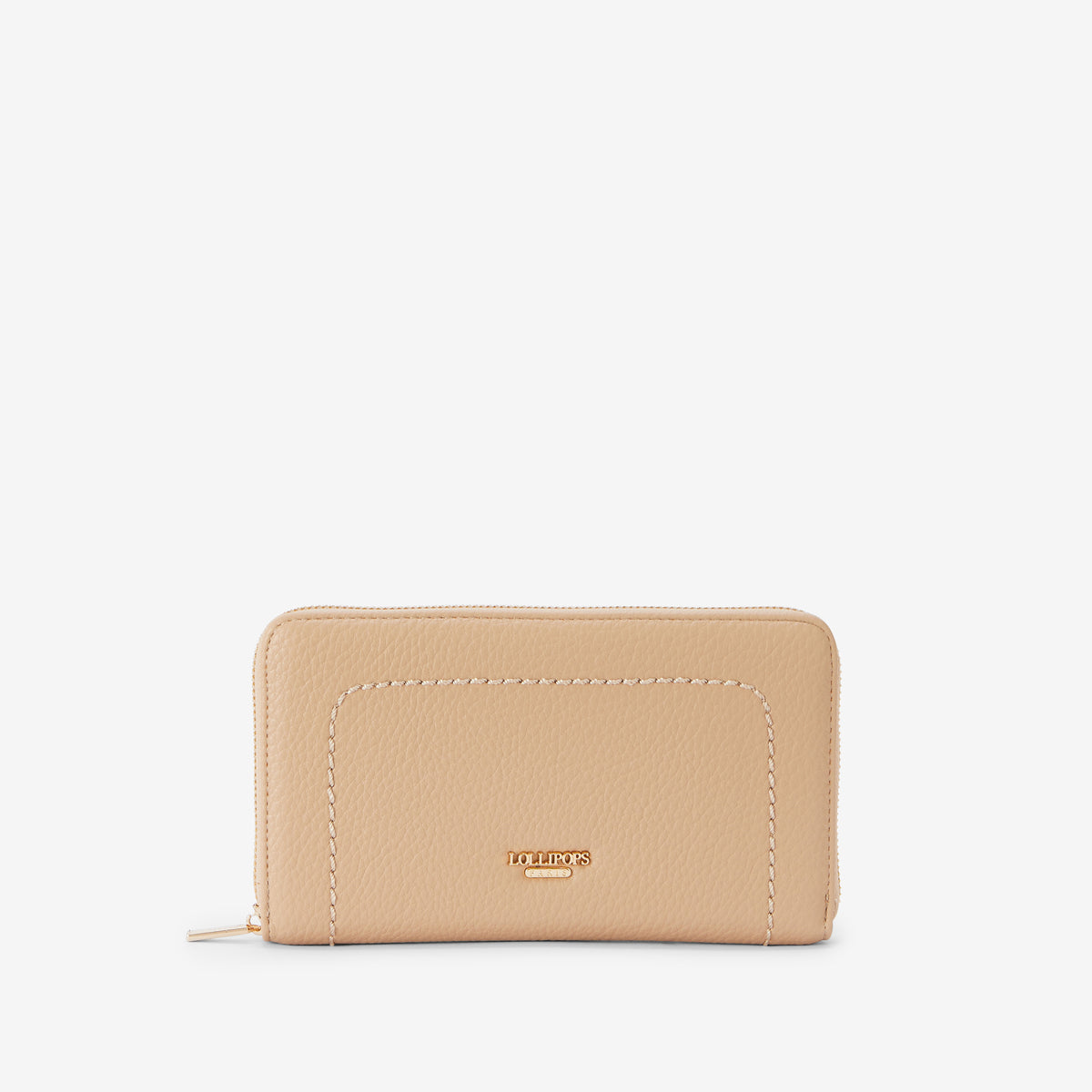 Grand portefeuille beige Rosabelle
