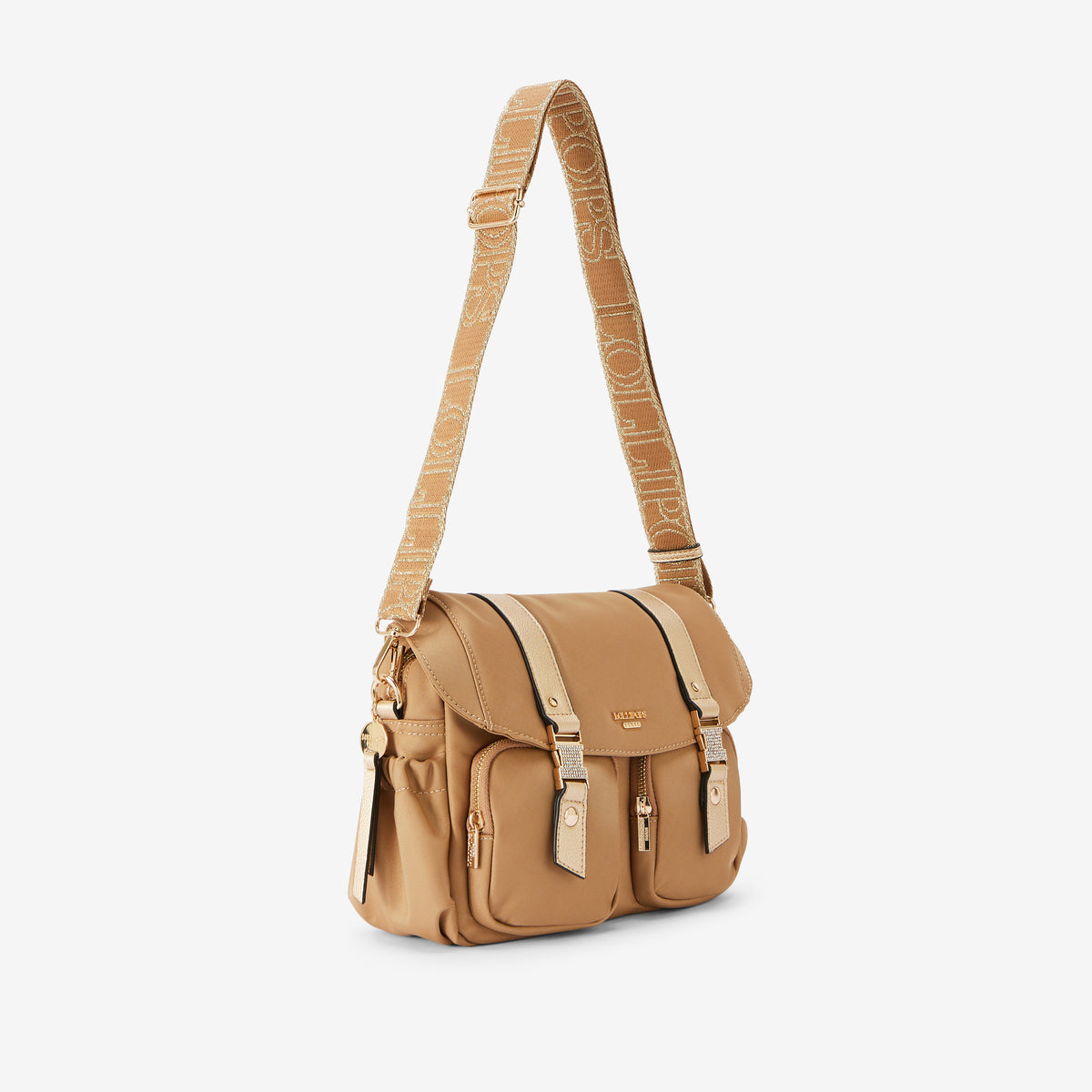 Grand sac porté épaule dore Rosa