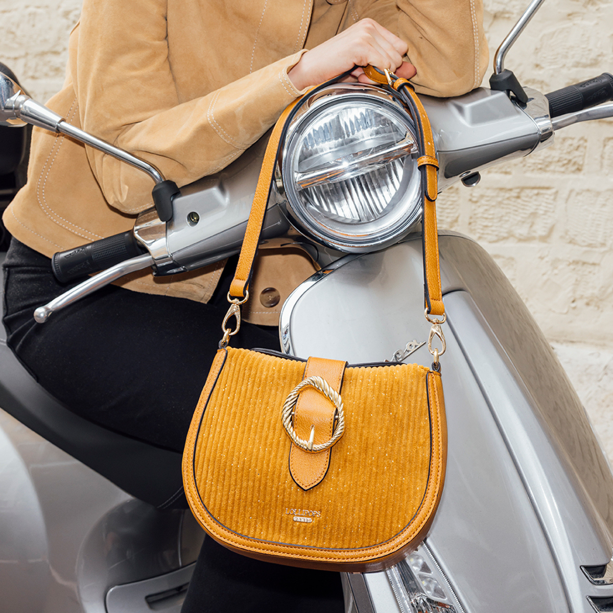 Sac porté épaule jaune Riff