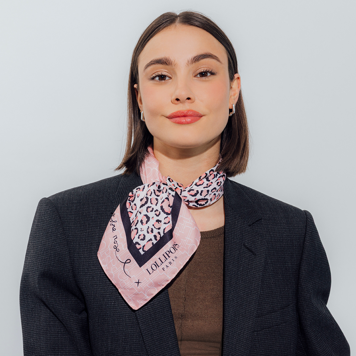 Foulard rose Rozy