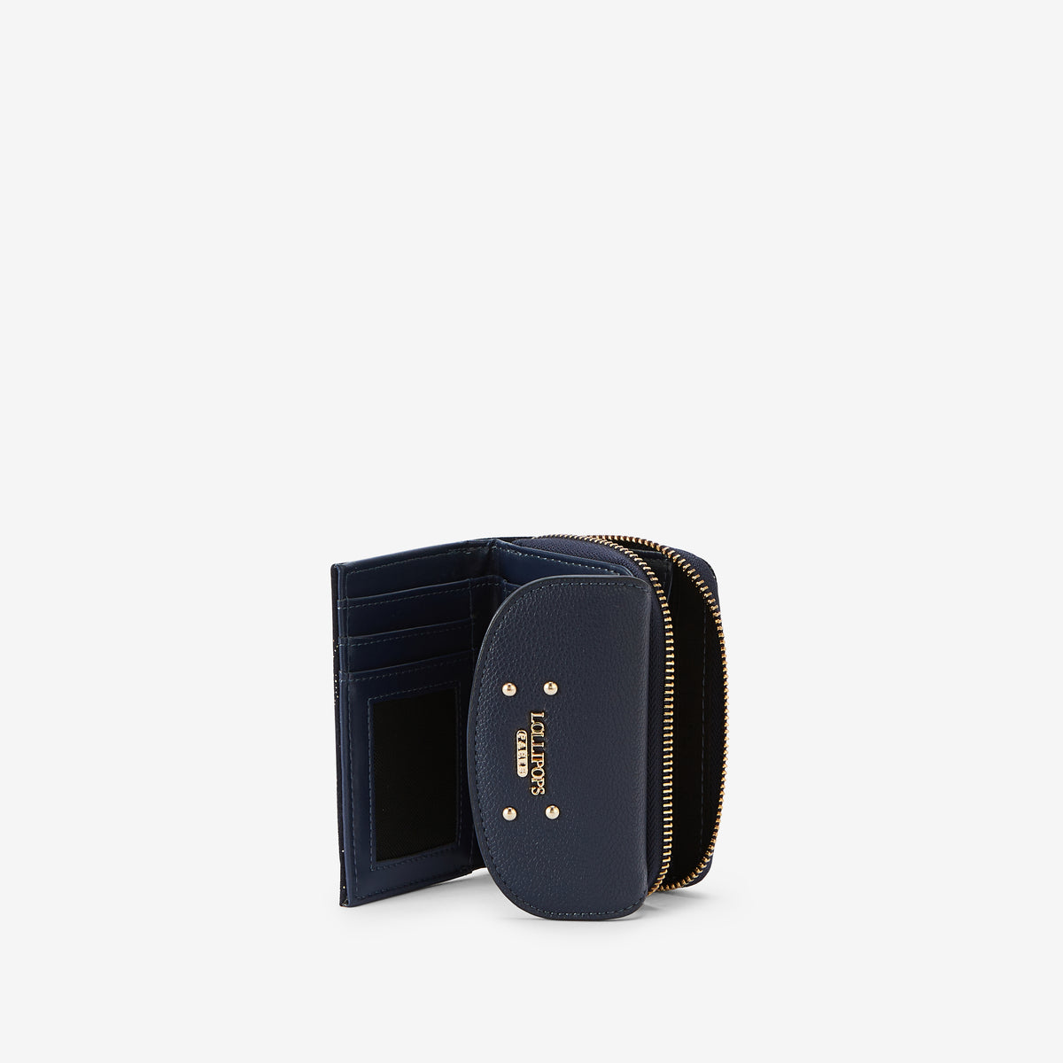 Portefeuille bleu marine Roseanna