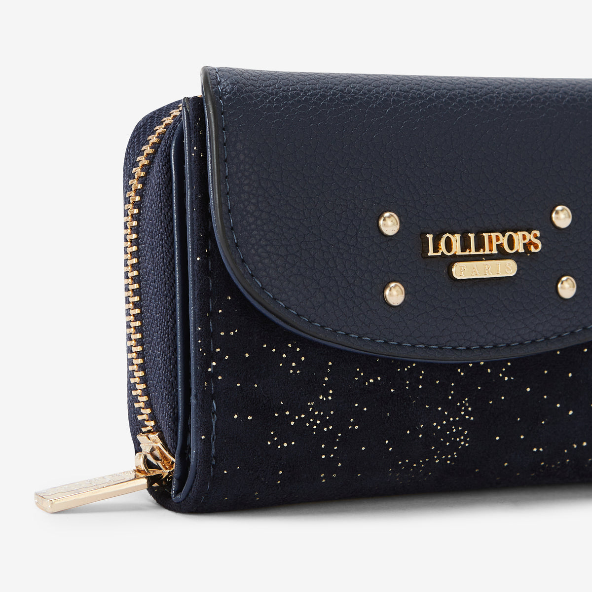 Portefeuille bleu marine Roseanna