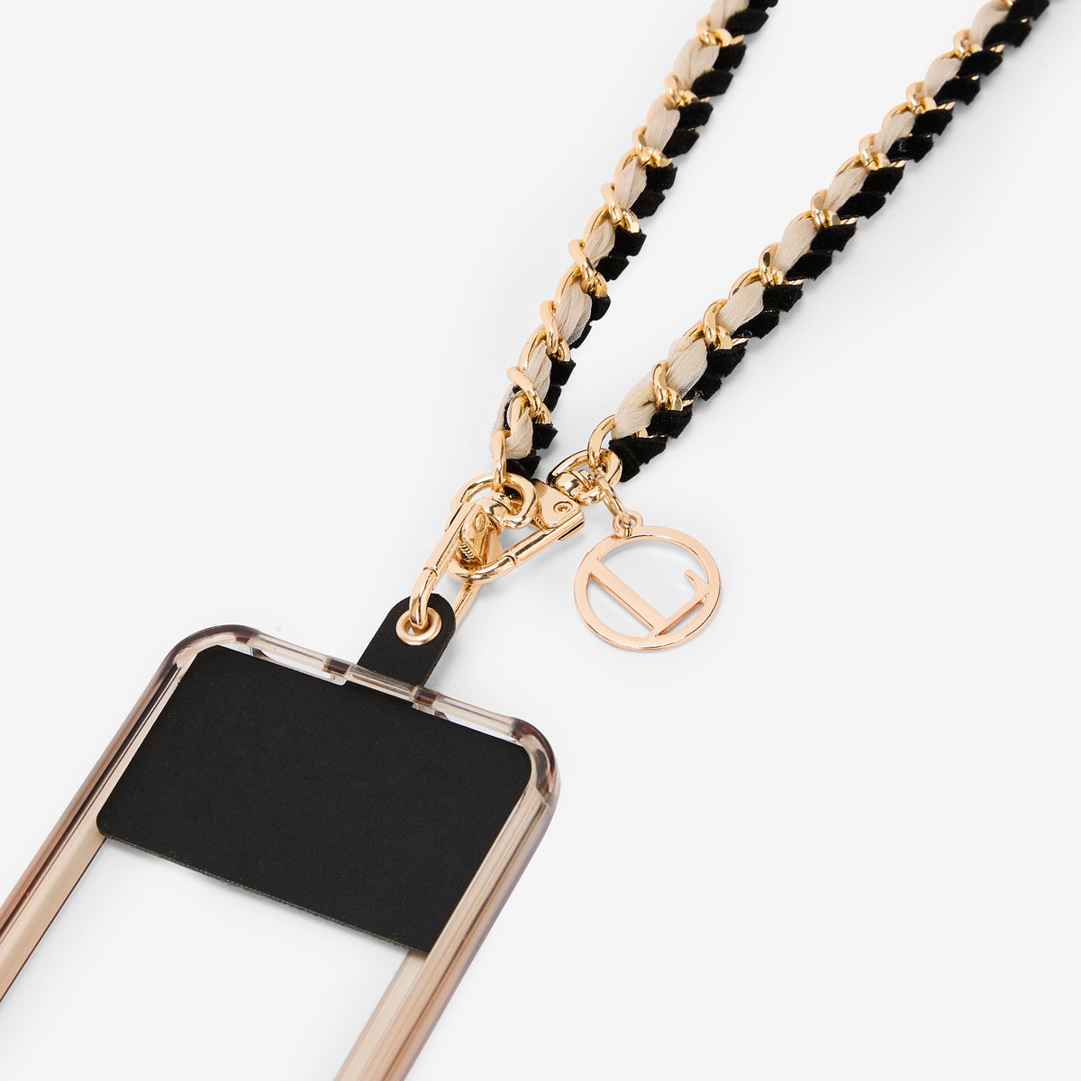 Chaine de téléphone noire Remie