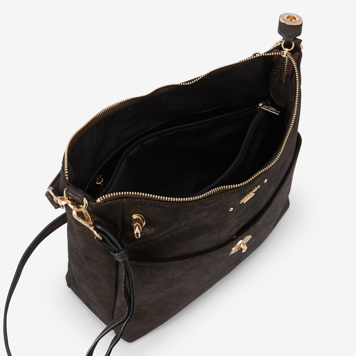 Sac hobo marron Roselyne