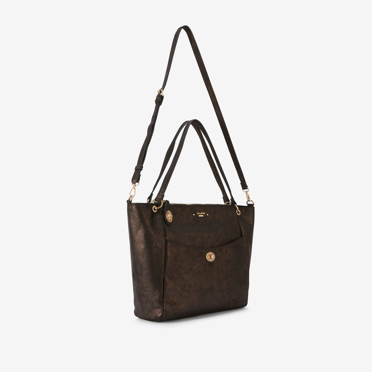 Grand sac shopper marron Roselyne