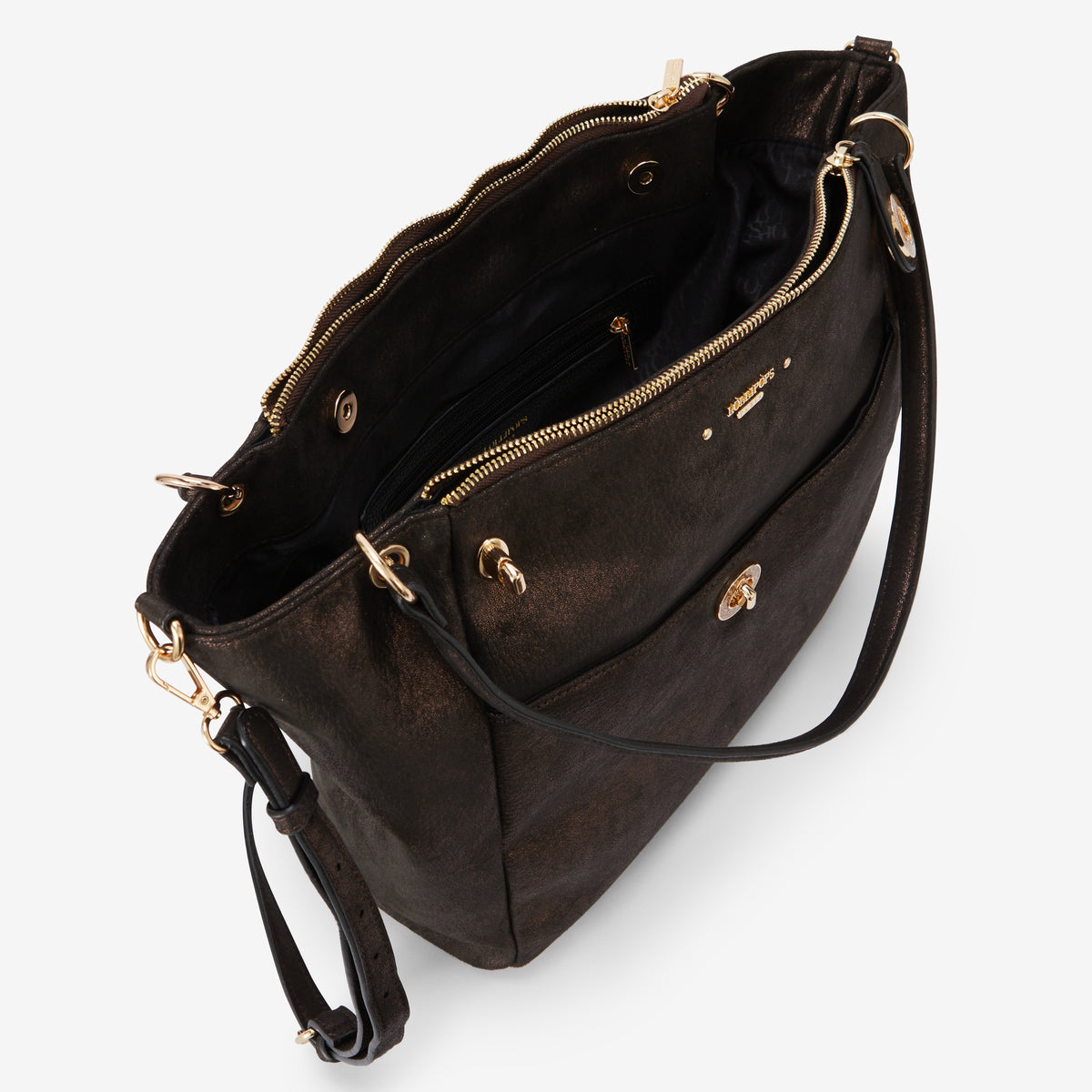 Grand sac shopper marron Roselyne
