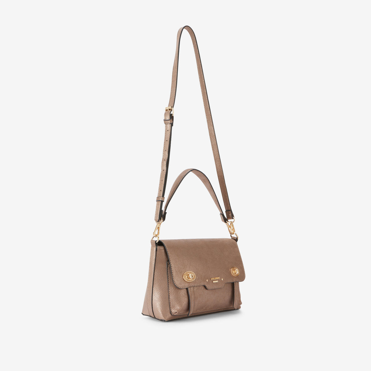 Grand sac porté épaule taupe Roselyne
