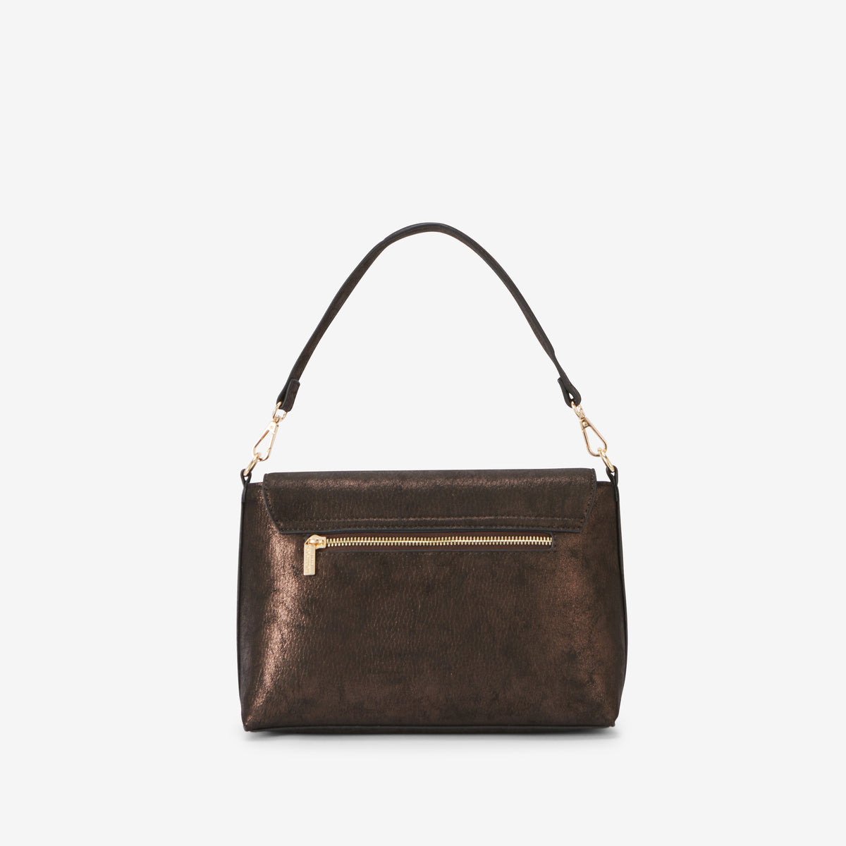 Grand sac porté épaule marron Roselyne